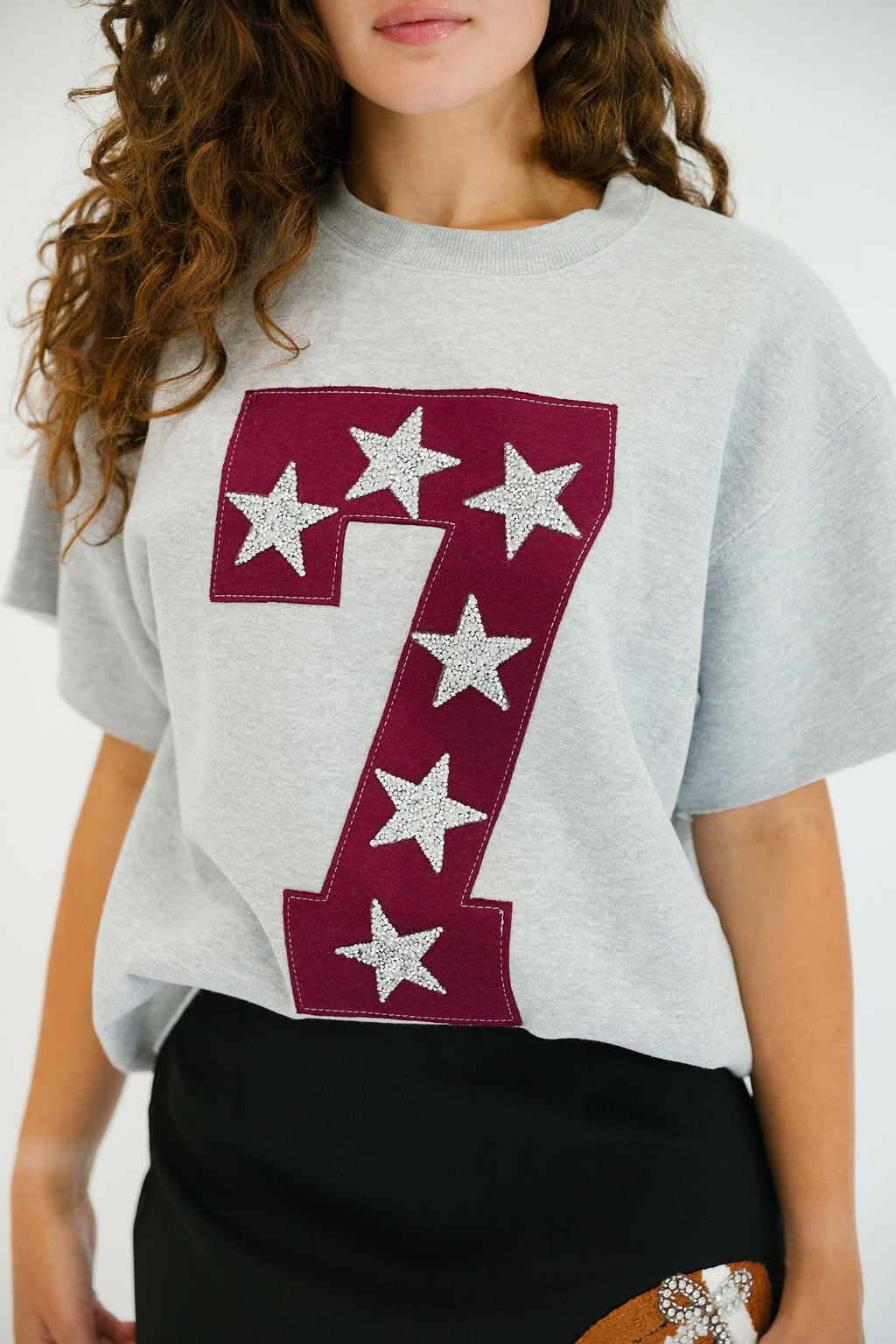 CUSTOM NUMBER PATCH PULLOVERS PULLOVER Judith March