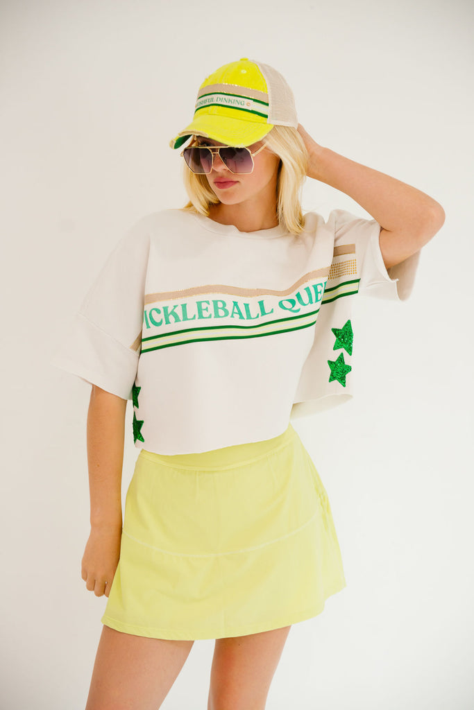 PICKLEBALL QUEEN SHORT SLEEVE TOP TEE Judith March