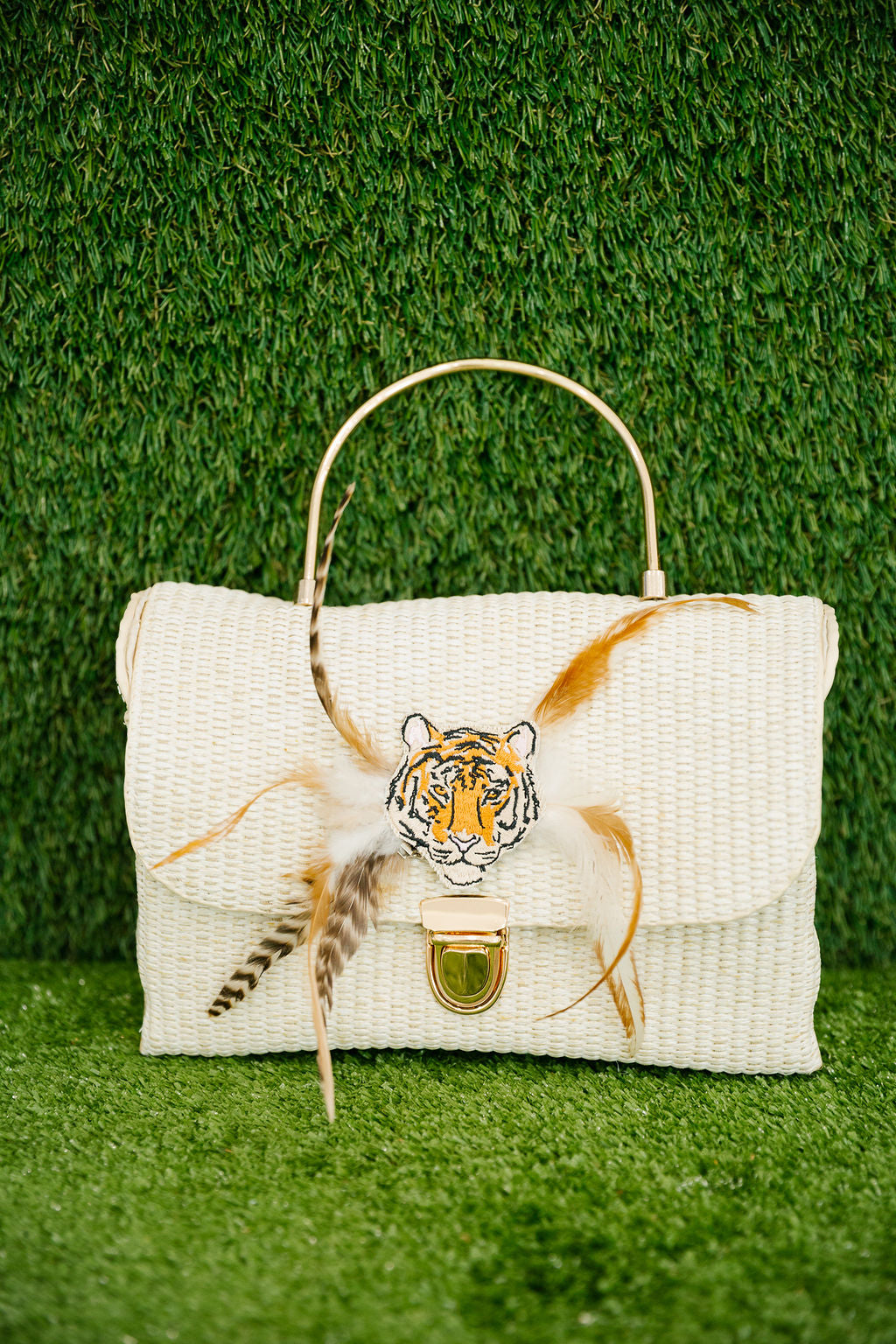 TIGER QUEEN FEATHER PURSE PURSE Judith March