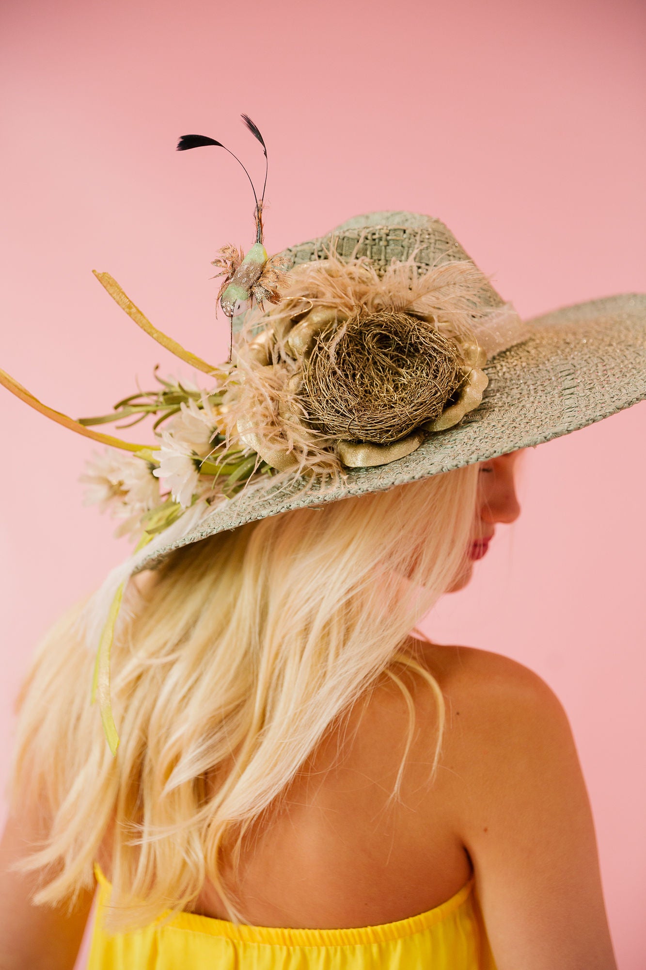 FLORAL BIRD SUN HAT Sun hat Judith March   