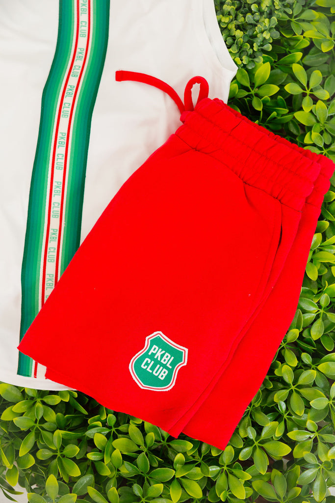 PICKLEBALL CLUB RED SHORTS SHORTS Judith March