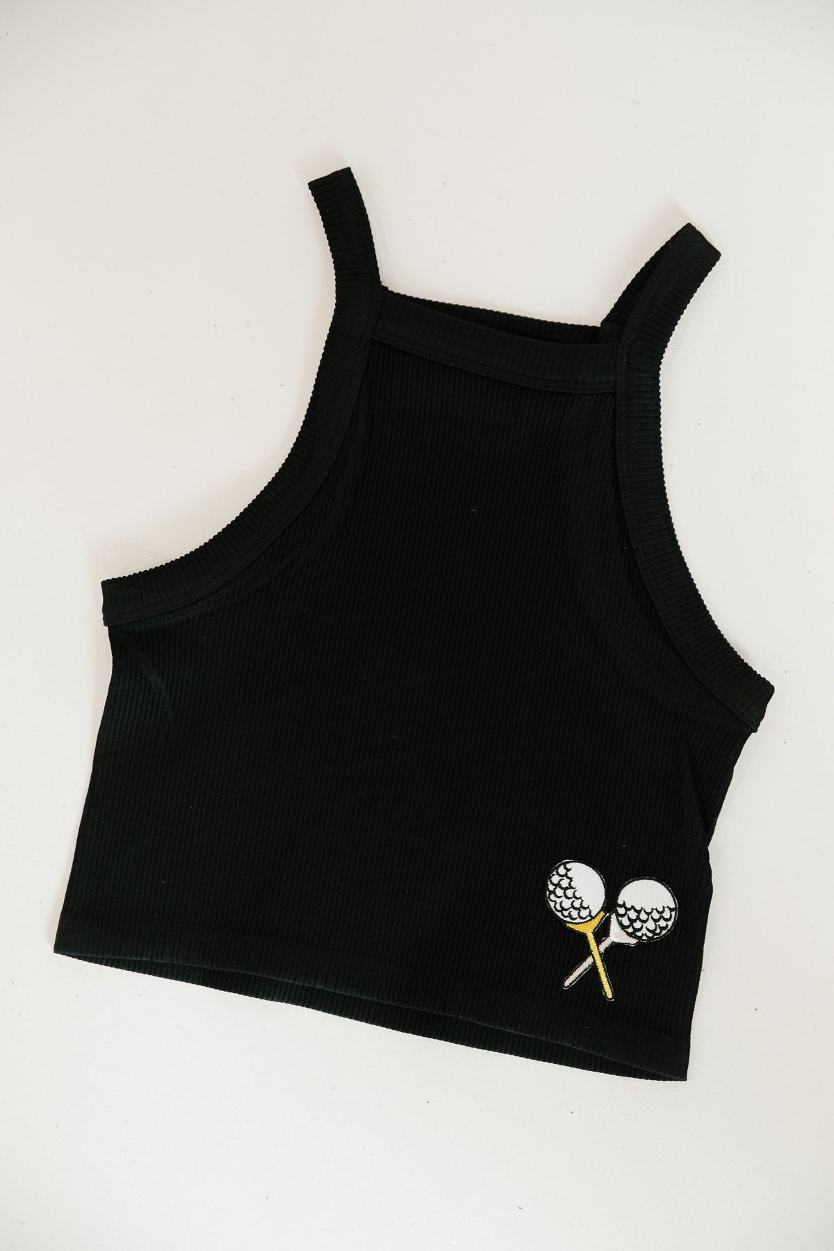 ON THE GREEN BLACK TANK TOP TANK Judith March   