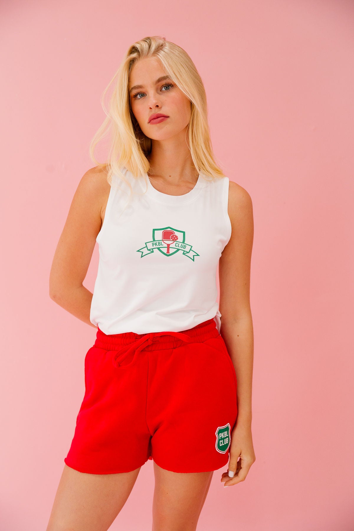 PICKLEBALL CLUB WHITE TANK TANK Judith March