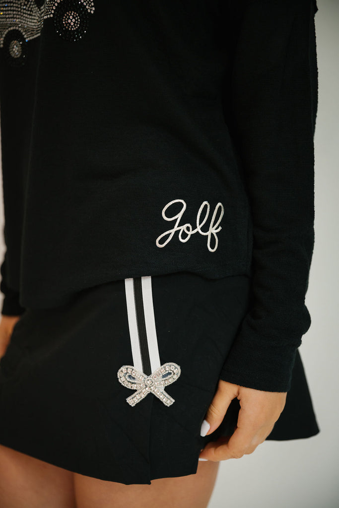 DIAMOND BOW BLACK ATHLETIC SKIRT* SKIRT Judith March