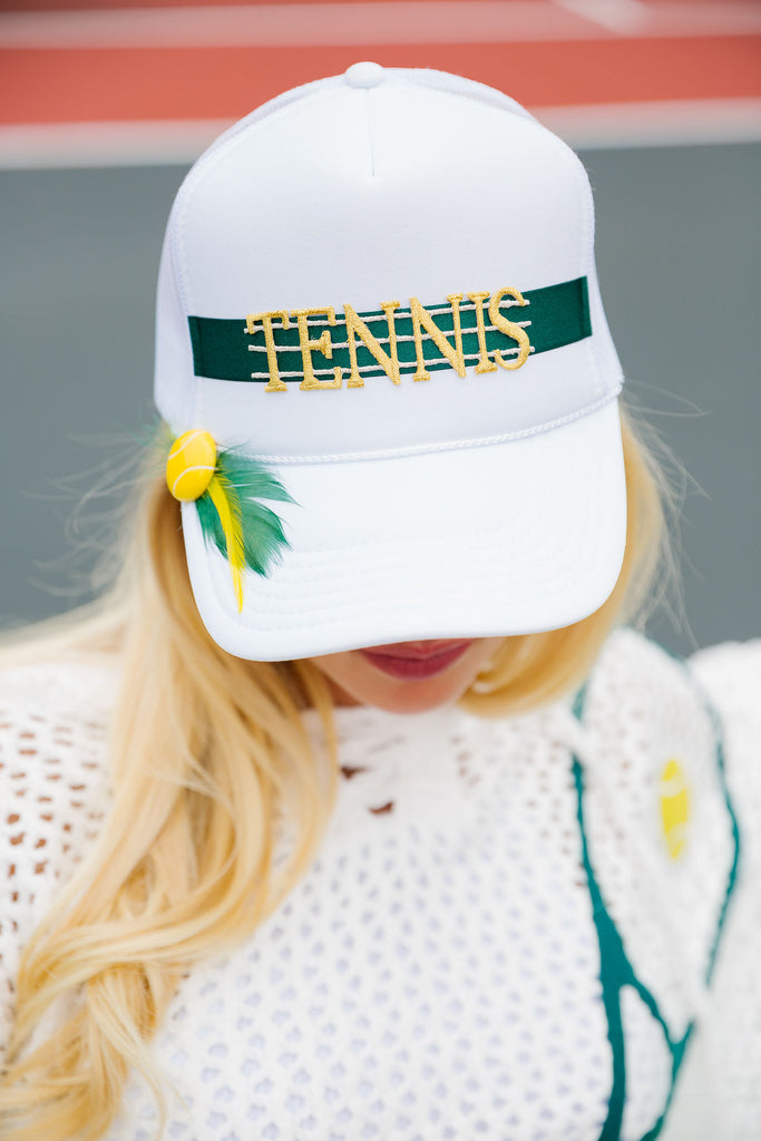 TENNIS CLUB TRUCKER HAT HAT Judith March   