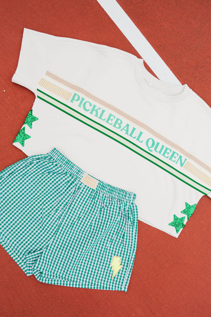 PICKLEBALL QUEEN SHORT SLEEVE TOP TEE Judith March