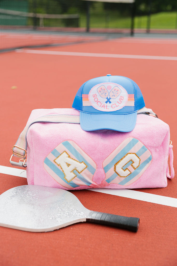 CUSTOM PINK PICKLEBALL BAG W/STRAP BAG Judith March   