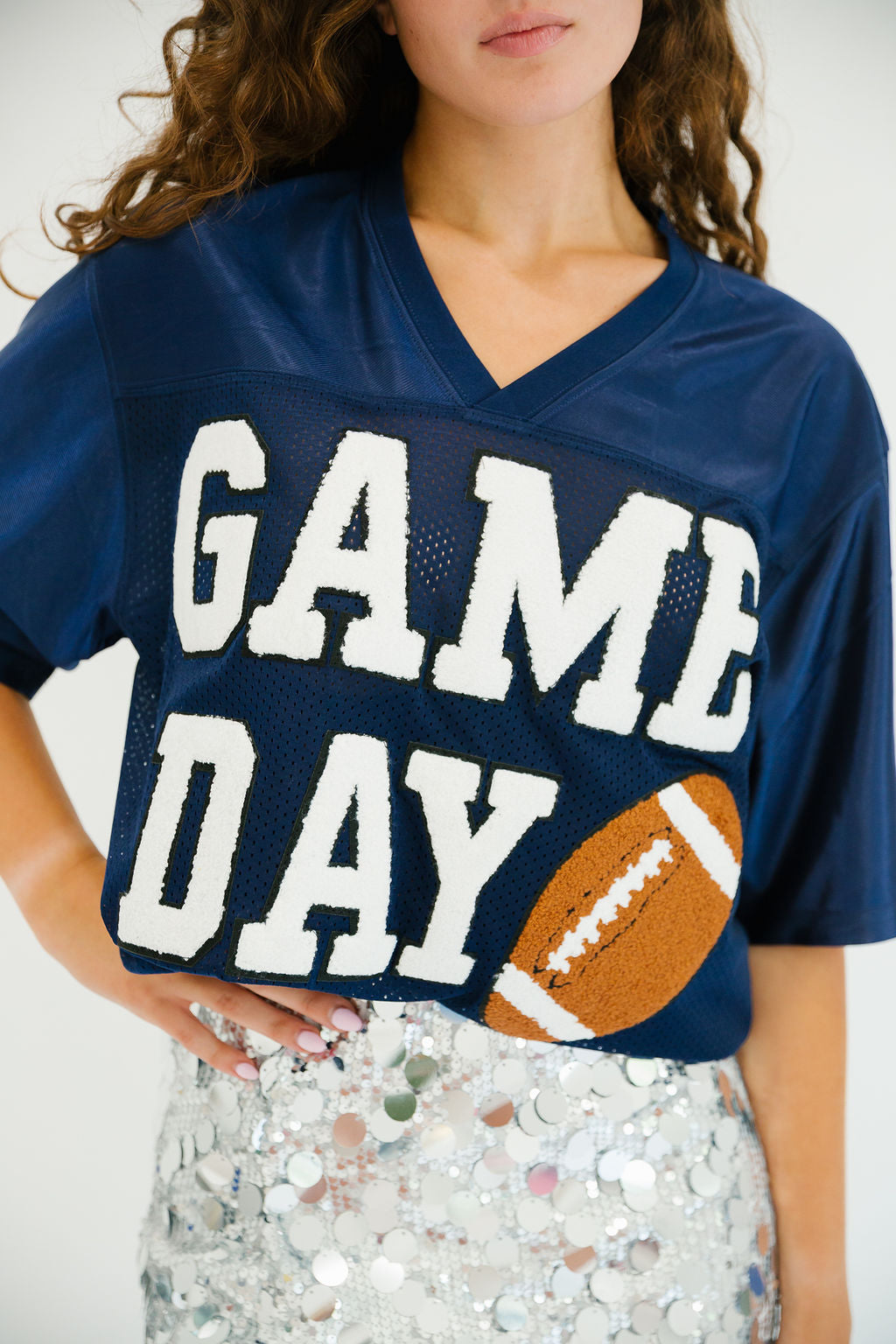 GAMEDAY FOOTBALL NAVY JERSEY (PRE-ORDER) jersey Judith March
