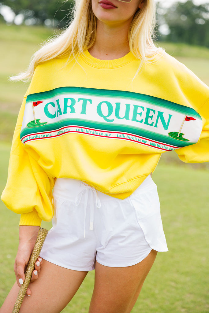 CART QUEEN YELLOW PULLOVER PULLOVER Judith March