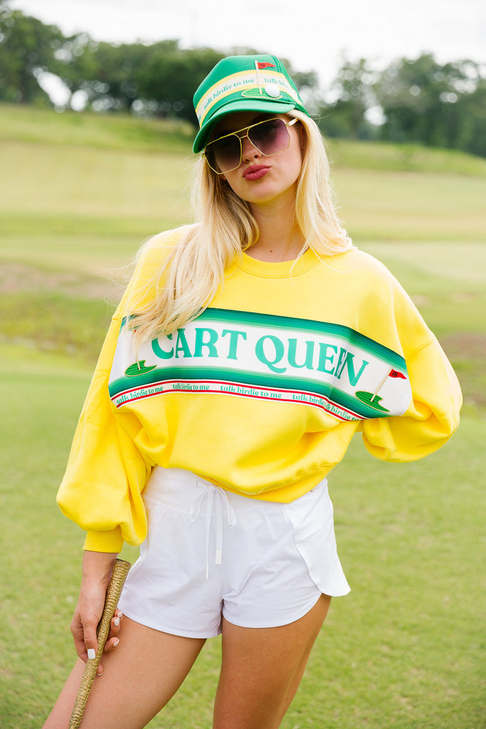 CART QUEEN YELLOW PULLOVER PULLOVER Judith March