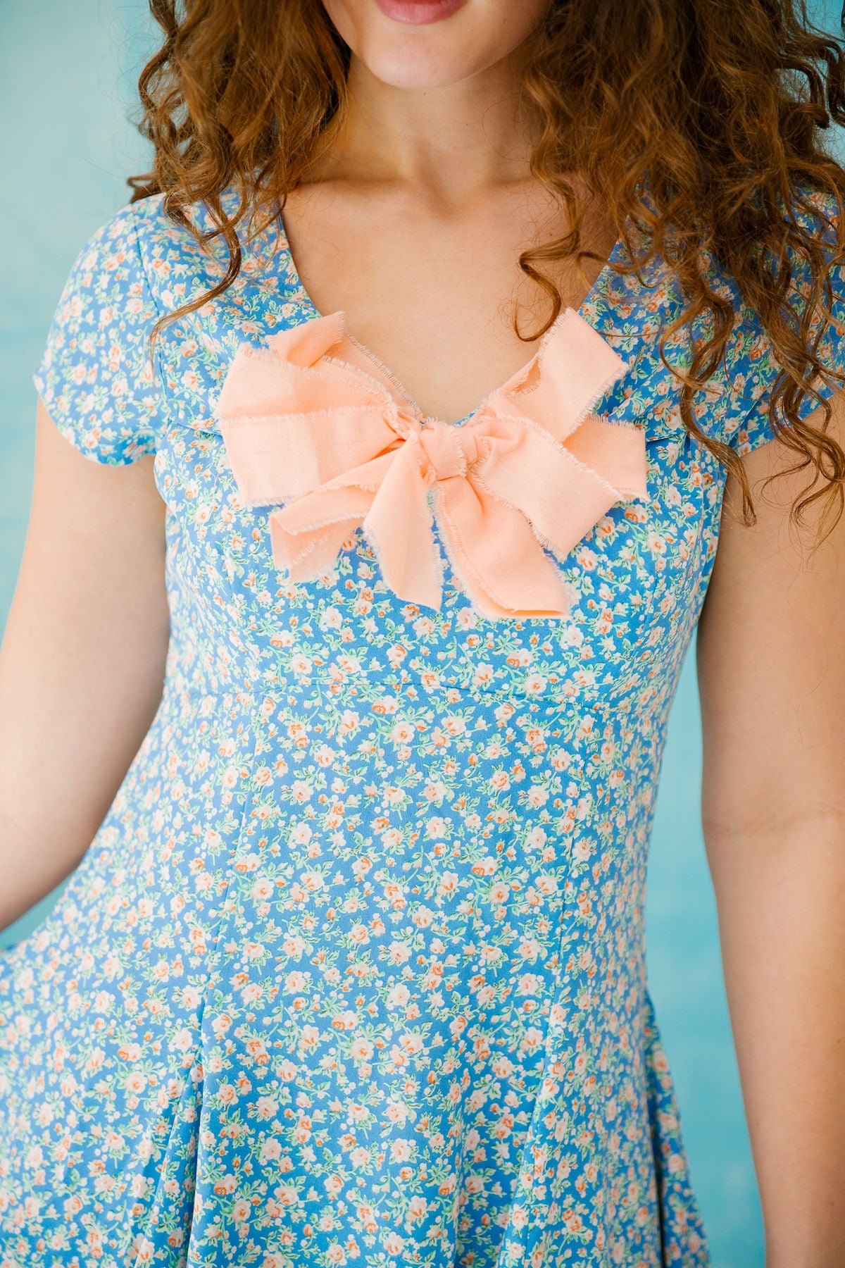 GARDEN BOW BLUE DRESS DRESS Judith March