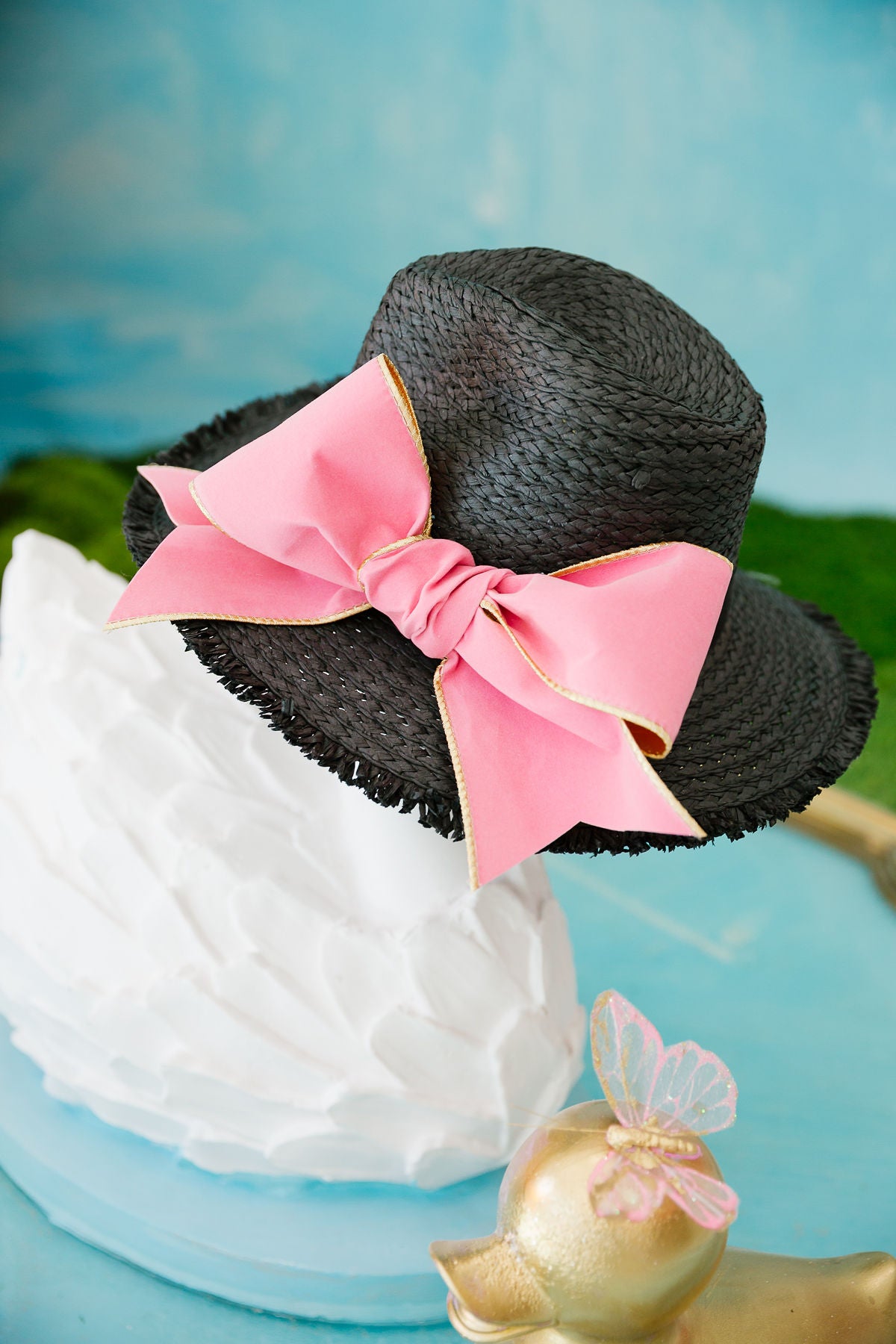 BLUSH BOW SUN HAT RANCHER HAT Judith March