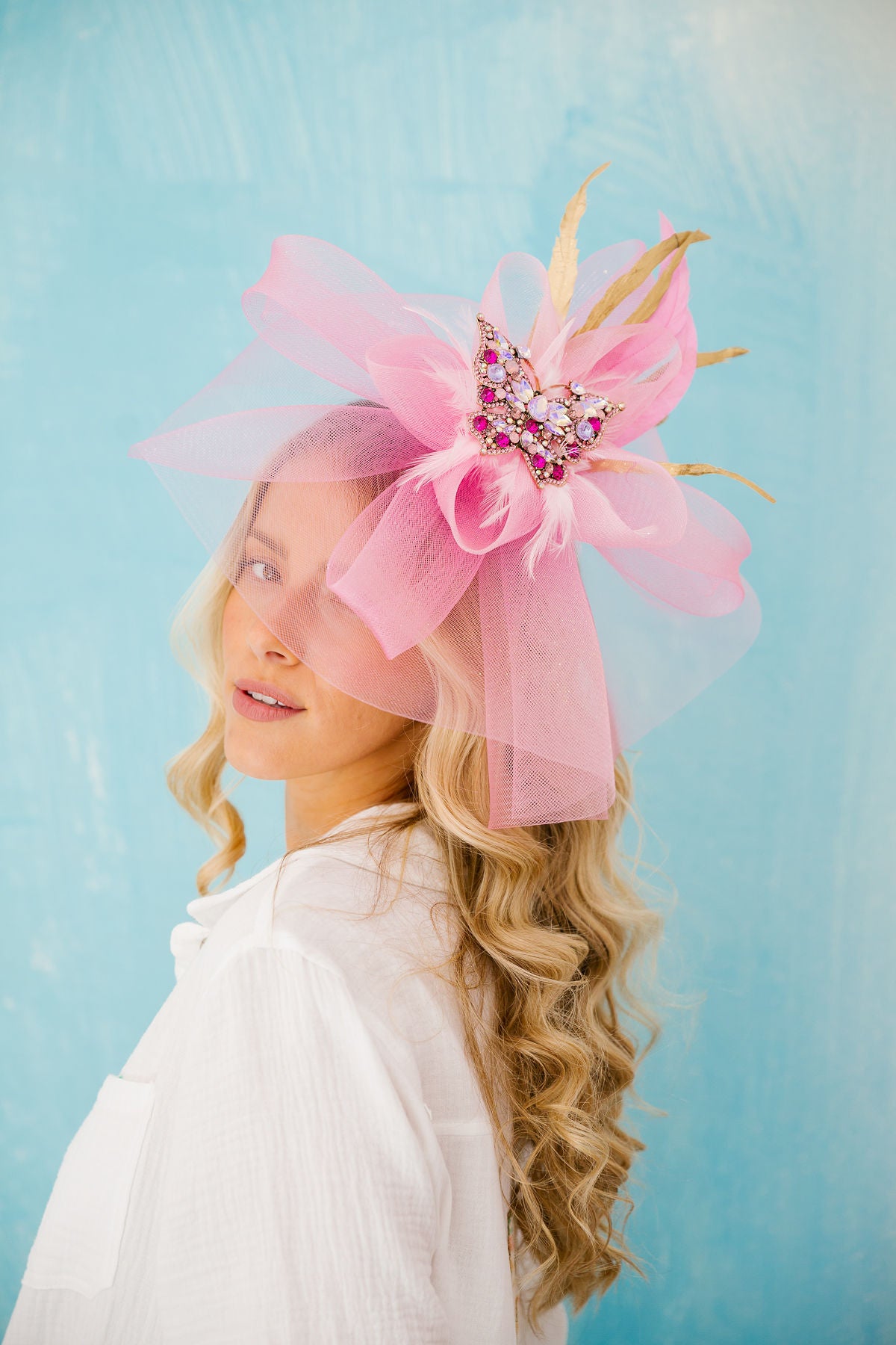 FLUTTER CROWN FASCINATOR FASCINATOR Judith March