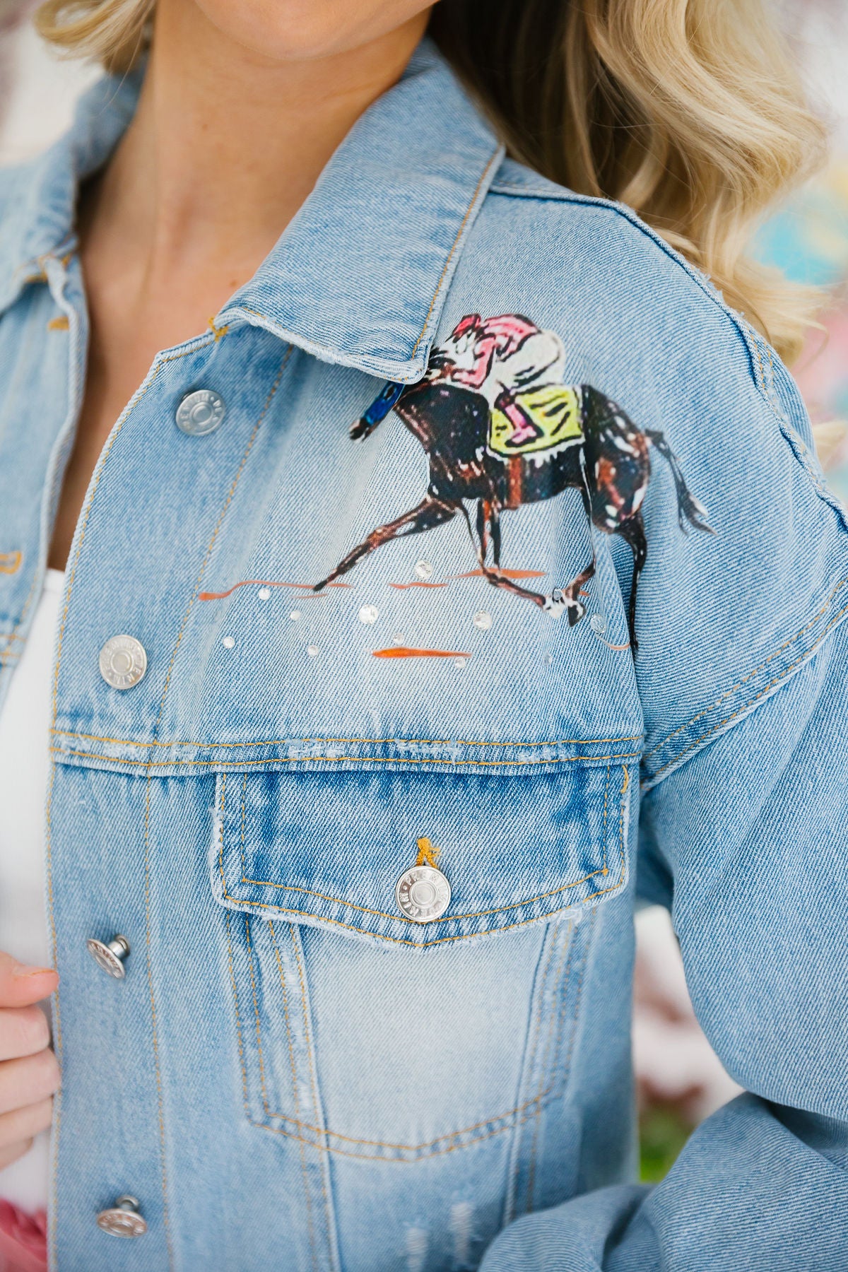 RACE SEASON DENIM JACKET JACKET Judith March