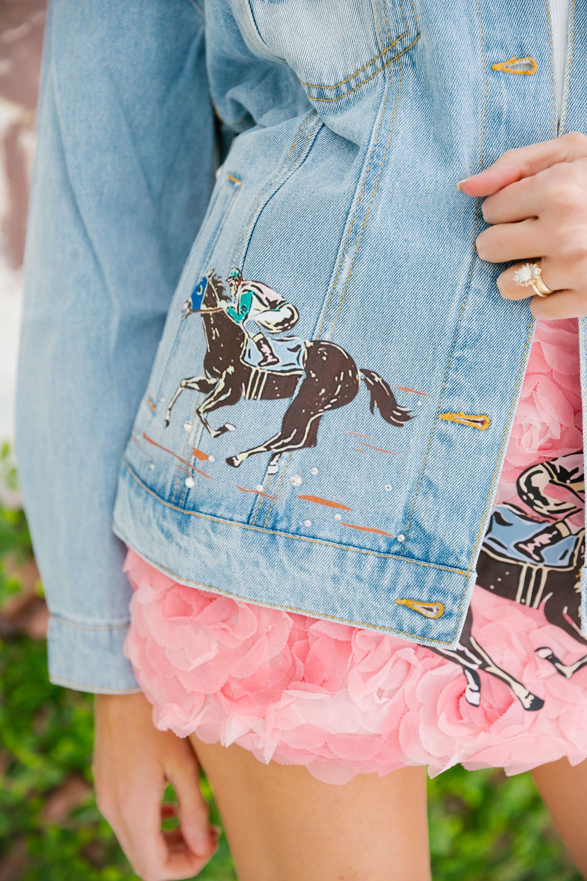 RACE SEASON DENIM JACKET JACKET Judith March