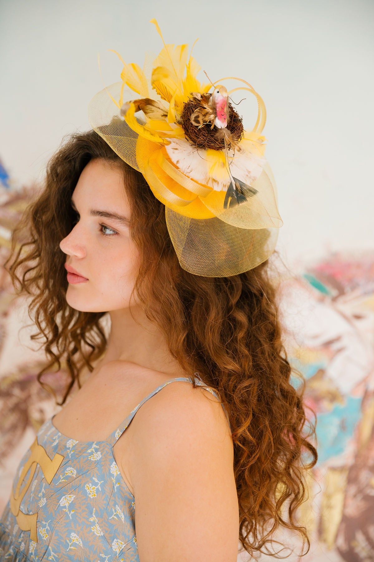 GOLDEN NEST FASCINATOR FASCINATOR Judith March