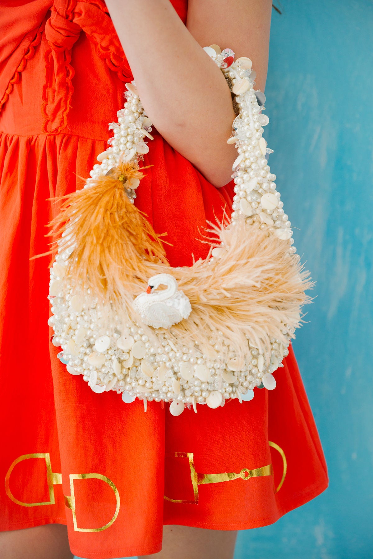 SWAN LAKE PEARL PURSE PURSE Judith March