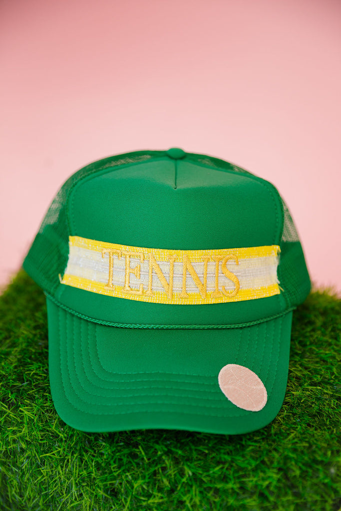 TENNIS RIBBON GREEN TRUCKER HAT (PRE-ORDER) TRUCKER HAT Judith March