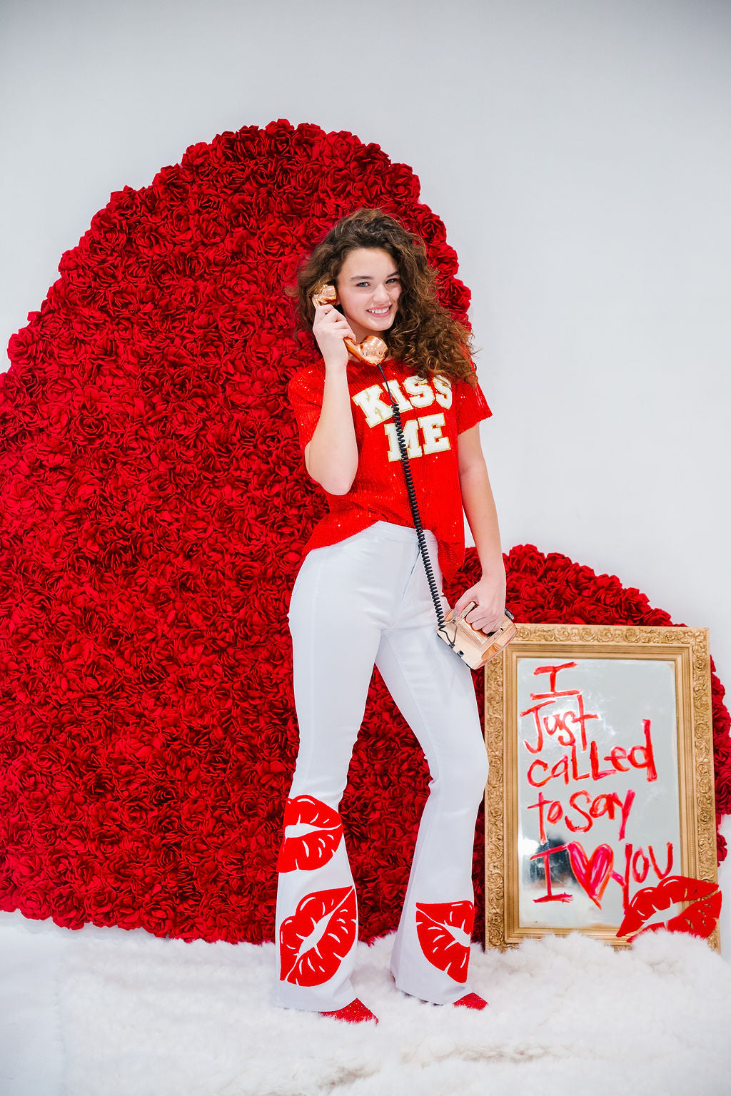 KISS ME WHITE FLARES