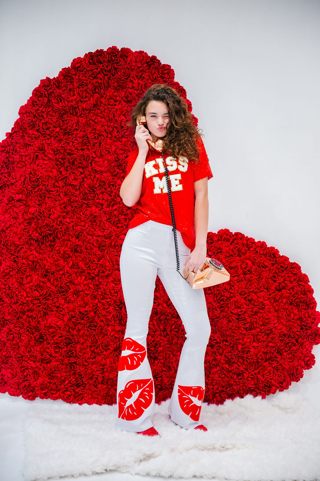 KISS ME WHITE FLARES