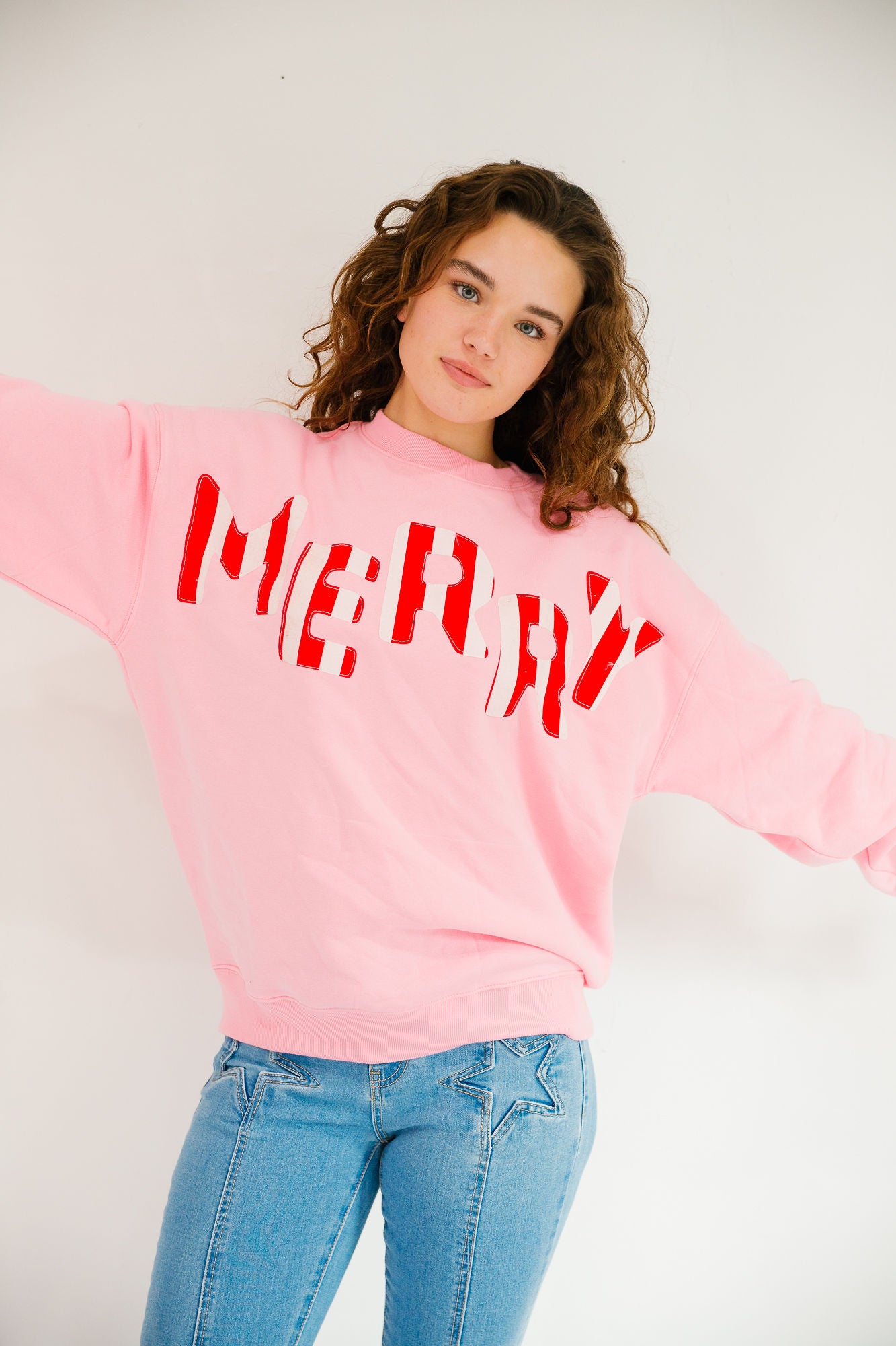 *MERRY PINK PULLOVER - SMALL PULLOVER Judith March