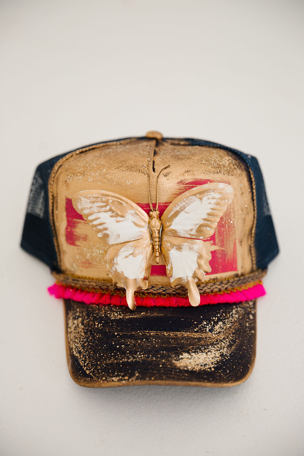 TAKE ME TO PARADISE HATS TRUCKER HAT Judith March BUTTERFLY