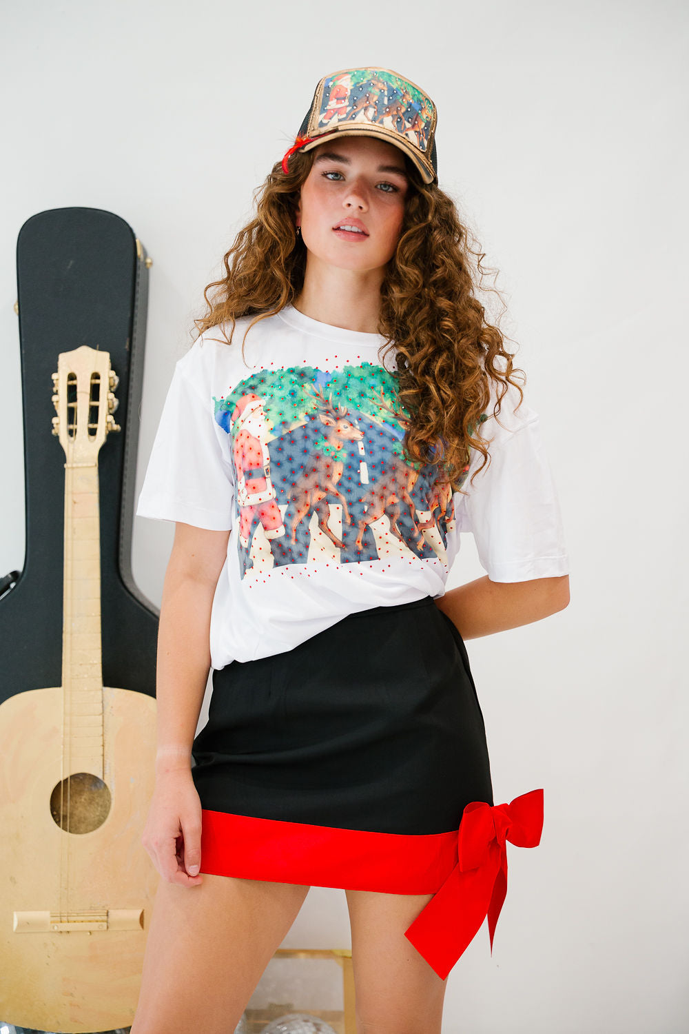 REINDEER ROAD WHITE TEE TEE Judith March