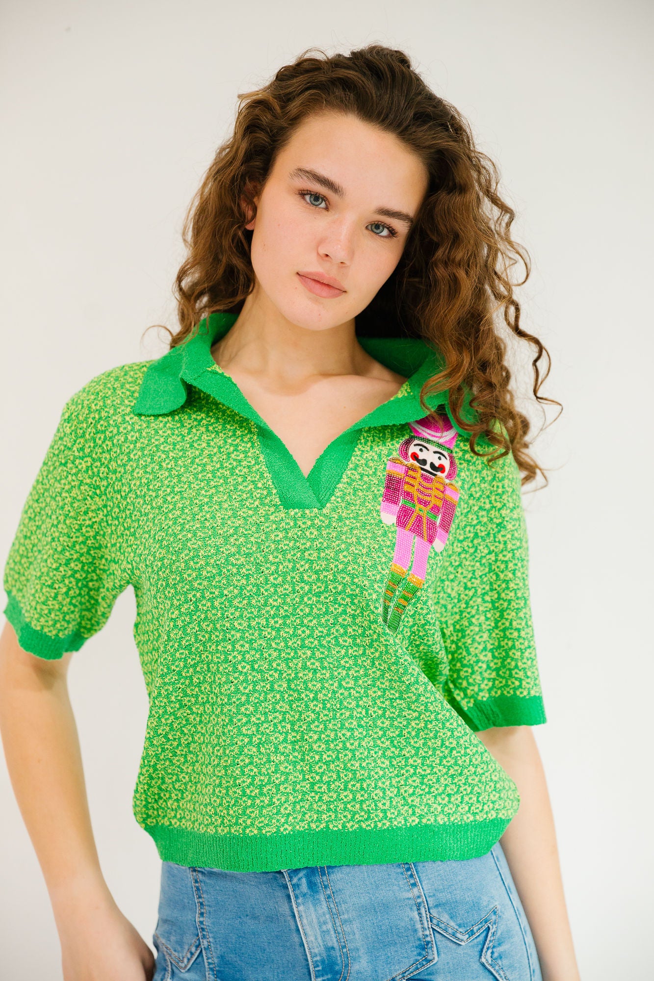 *NUTCRACKER GREEN SWEATER TOP - MULTIPLE STYLES PULLOVER Judith March