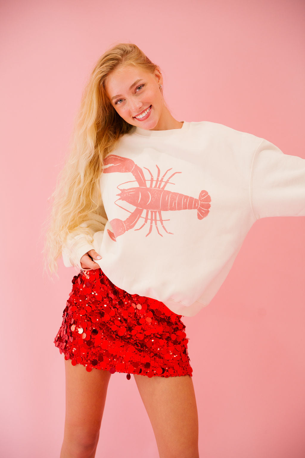 LOBSTER CREAM PULLOVER pullover Judith March