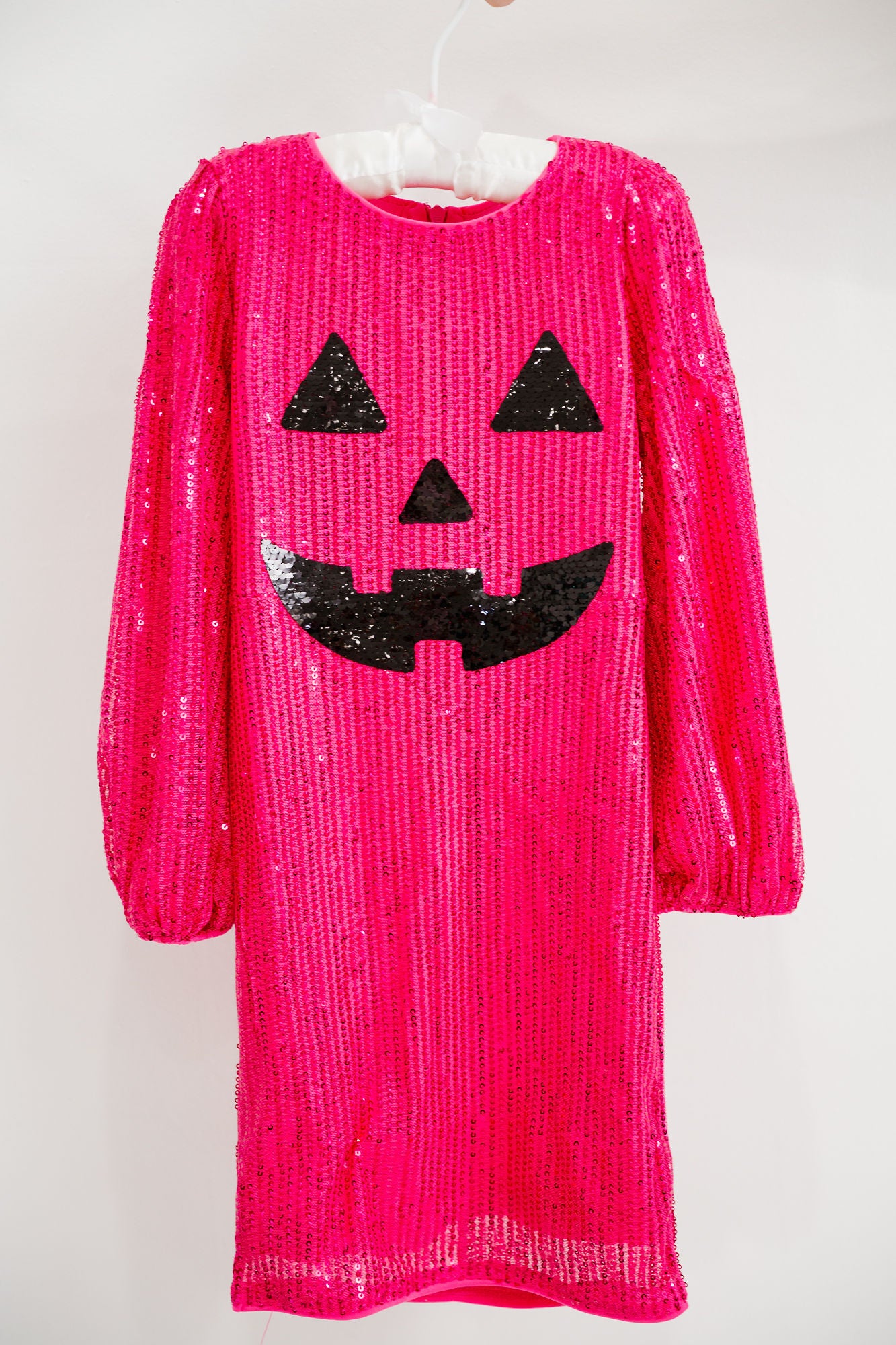MINI KIDS SPOOKY SEASON PINK SEQUIN DRESS DRESS Judith March