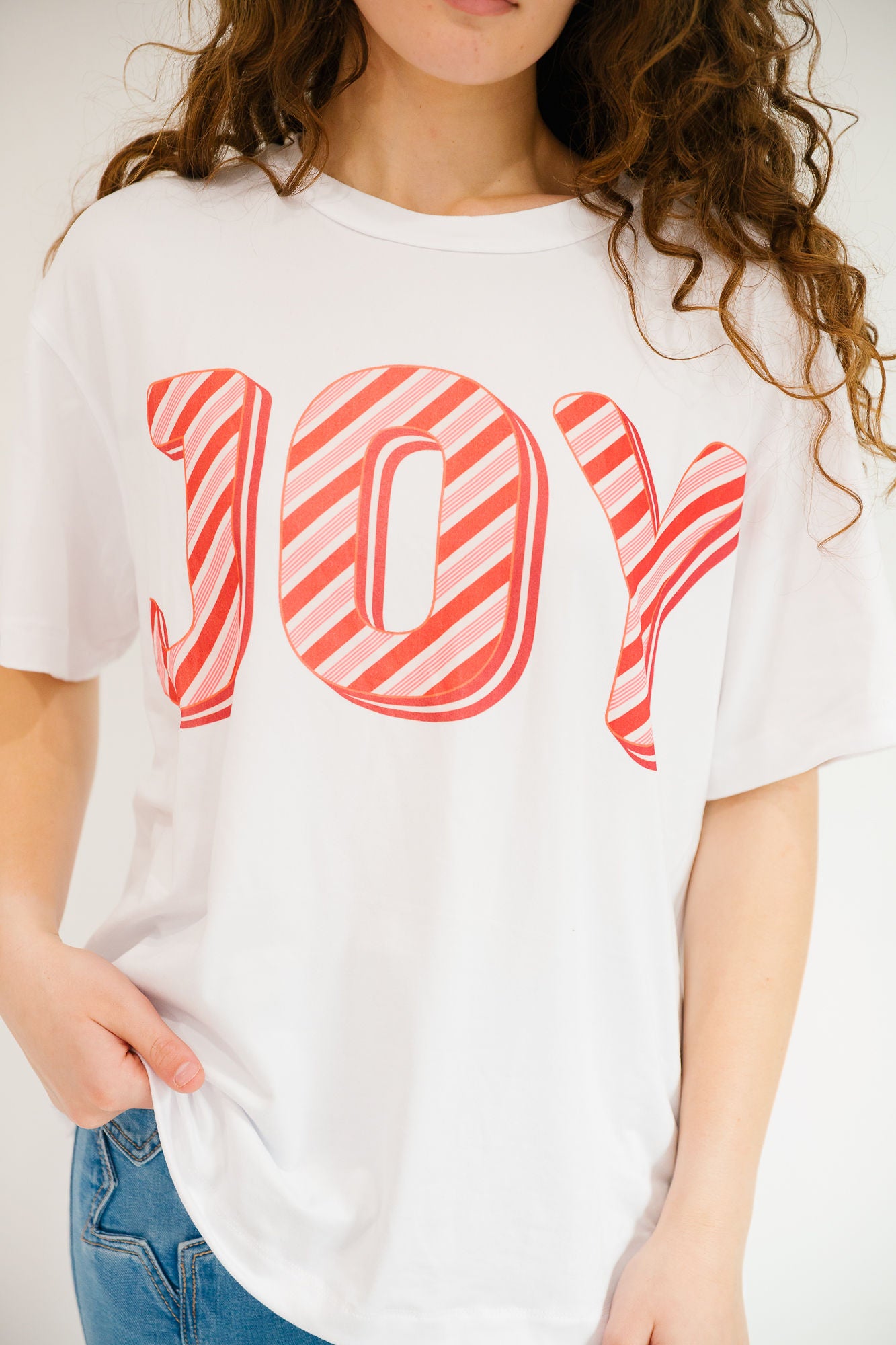 *JOY WHITE TEE - SMALL PULLOVER Judith March