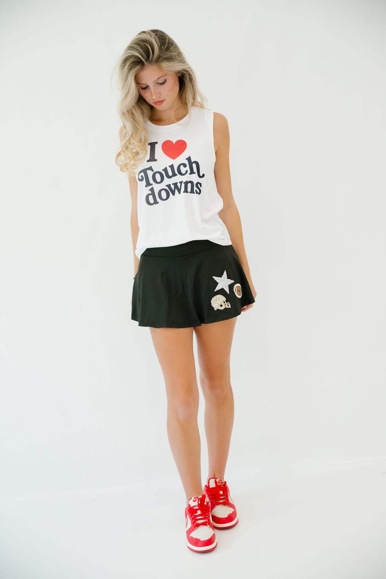 I LOVE TOUCHDOWNS TANK TANK Judith March