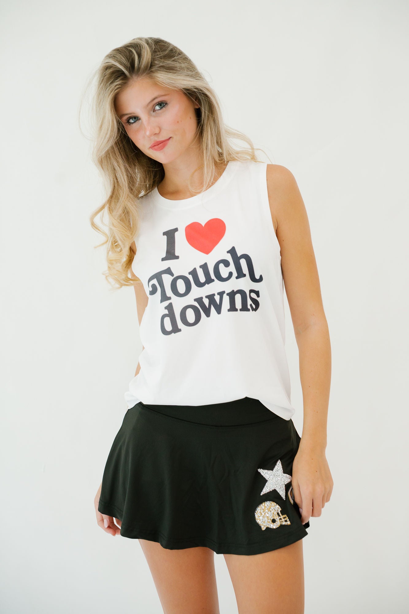 I LOVE TOUCHDOWNS TANK TANK Judith March
