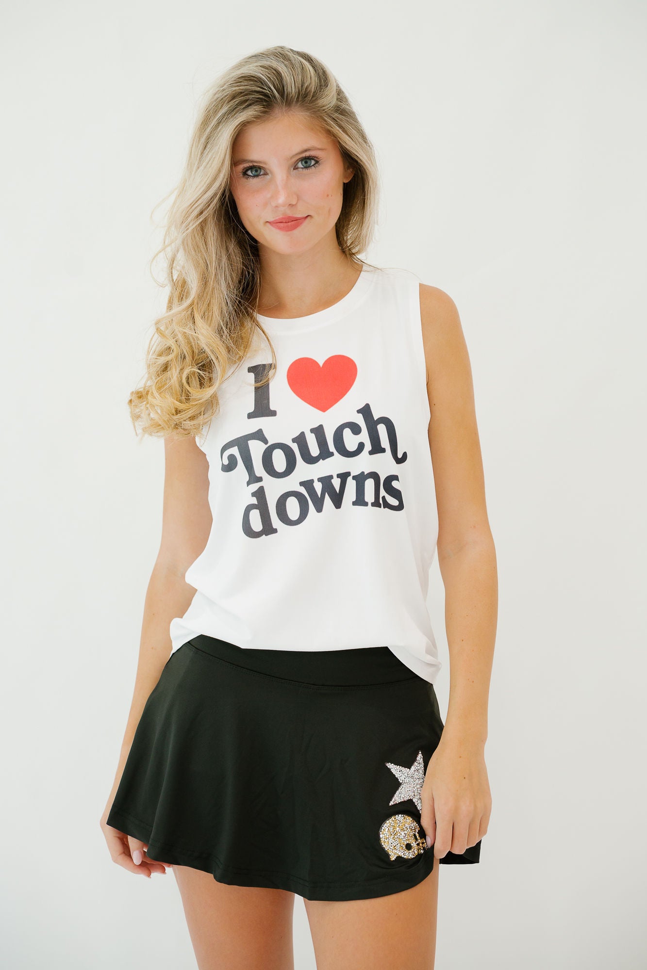 I LOVE TOUCHDOWNS TANK TANK Judith March