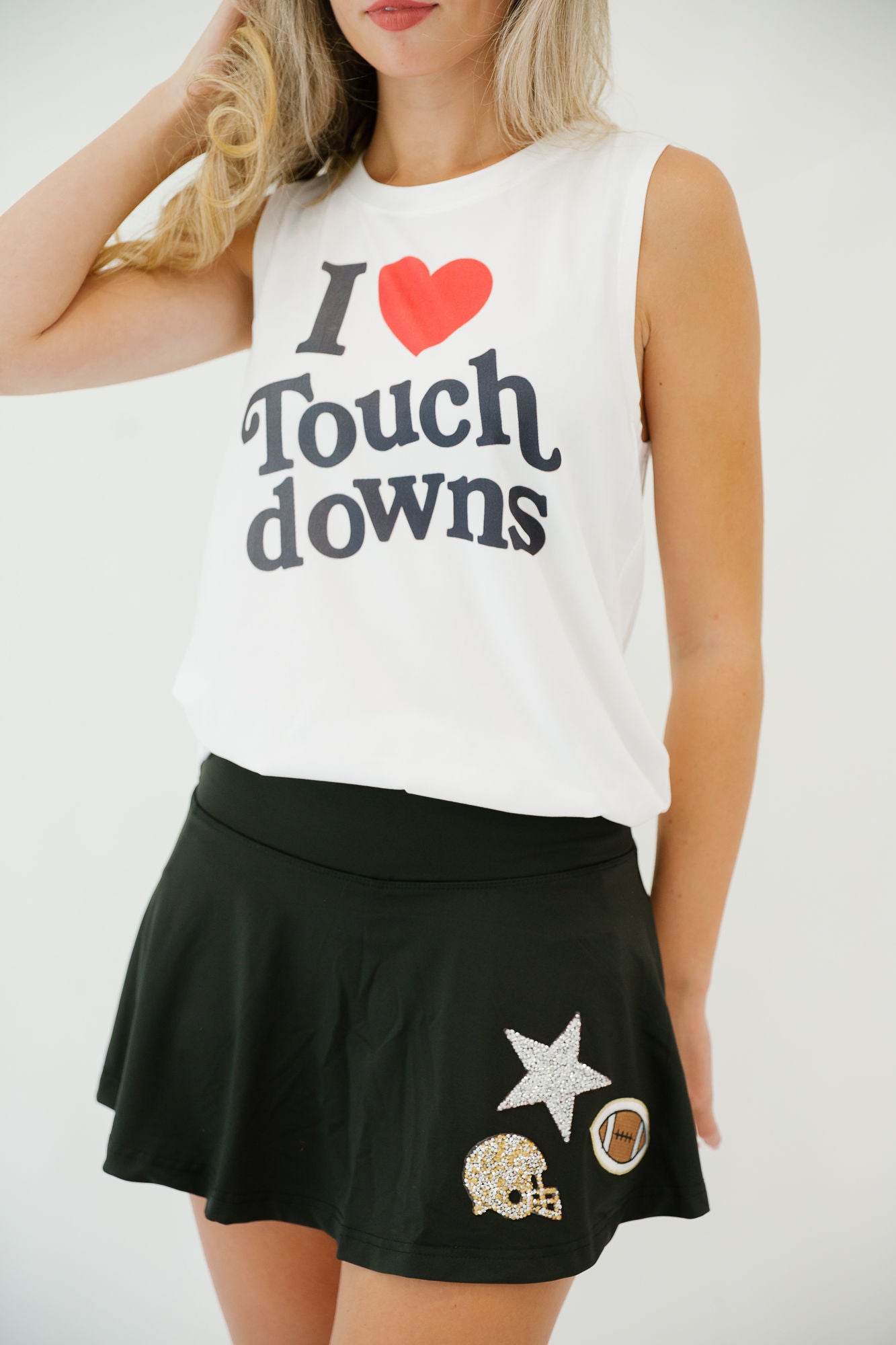 I LOVE TOUCHDOWNS TANK TANK Judith March