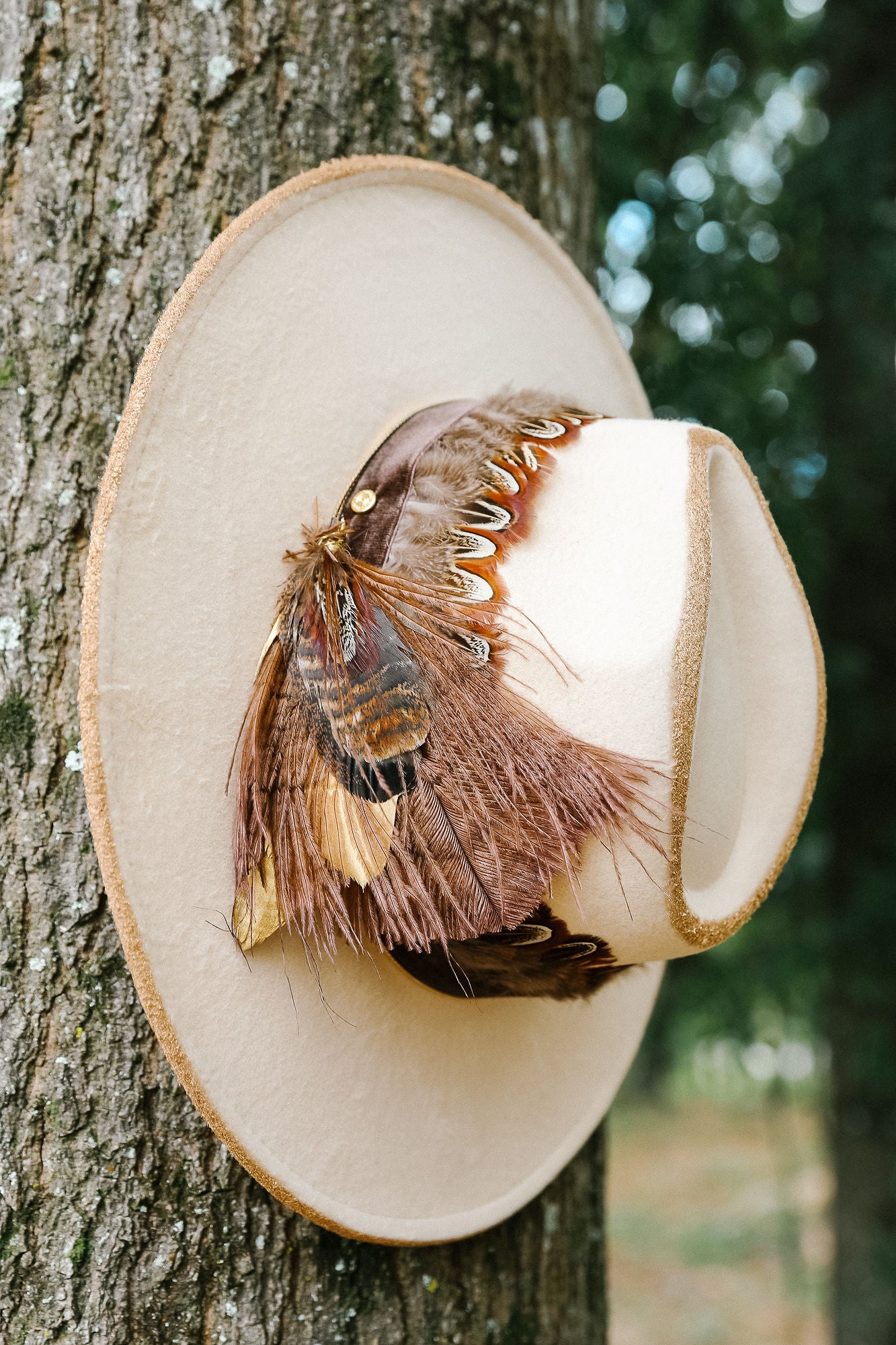 HERE FOR THE TURKEY RANCHER HAT (ONE OF A KIND) RANCHER HAT Judith March