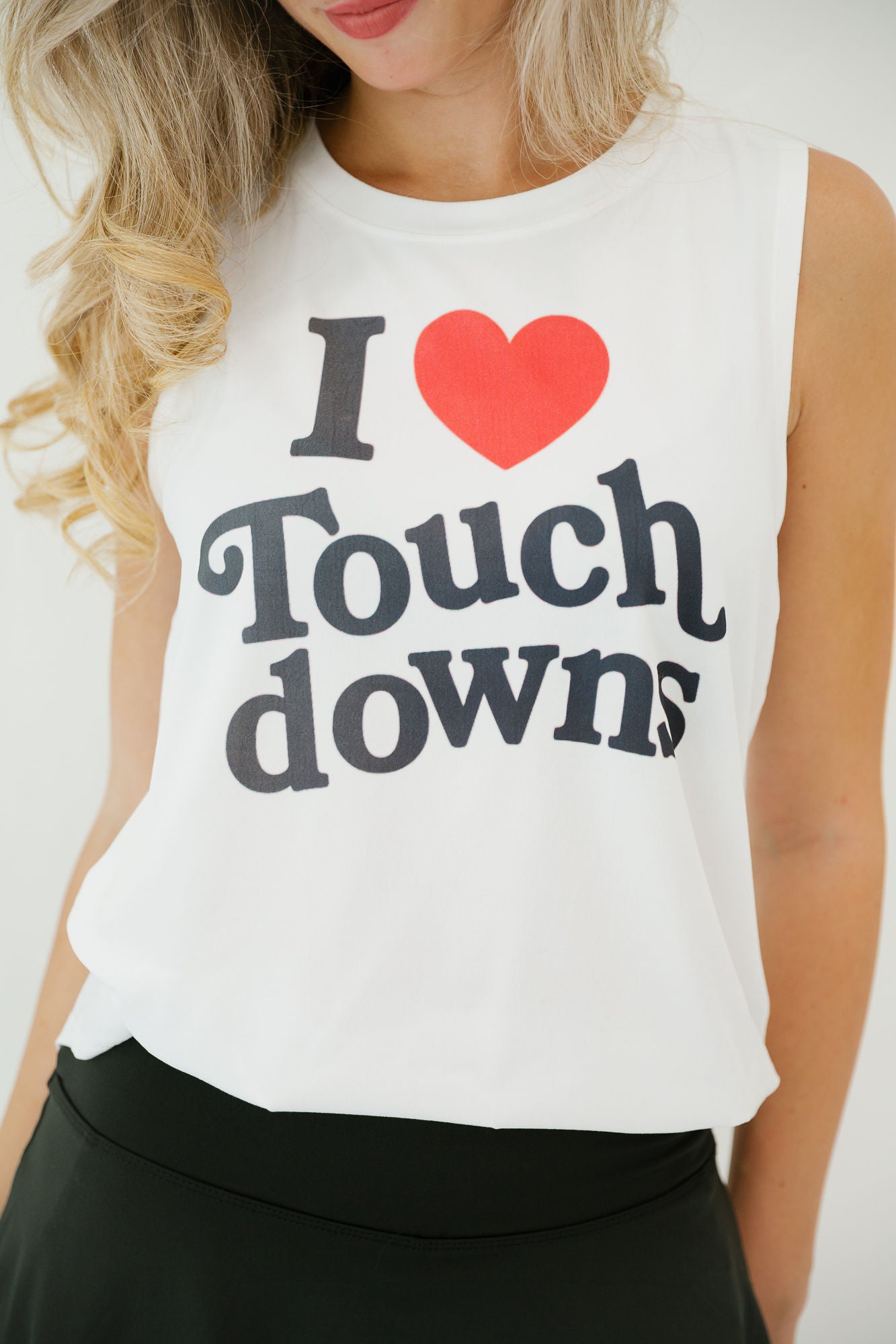 I LOVE TOUCHDOWNS TANK TANK Judith March