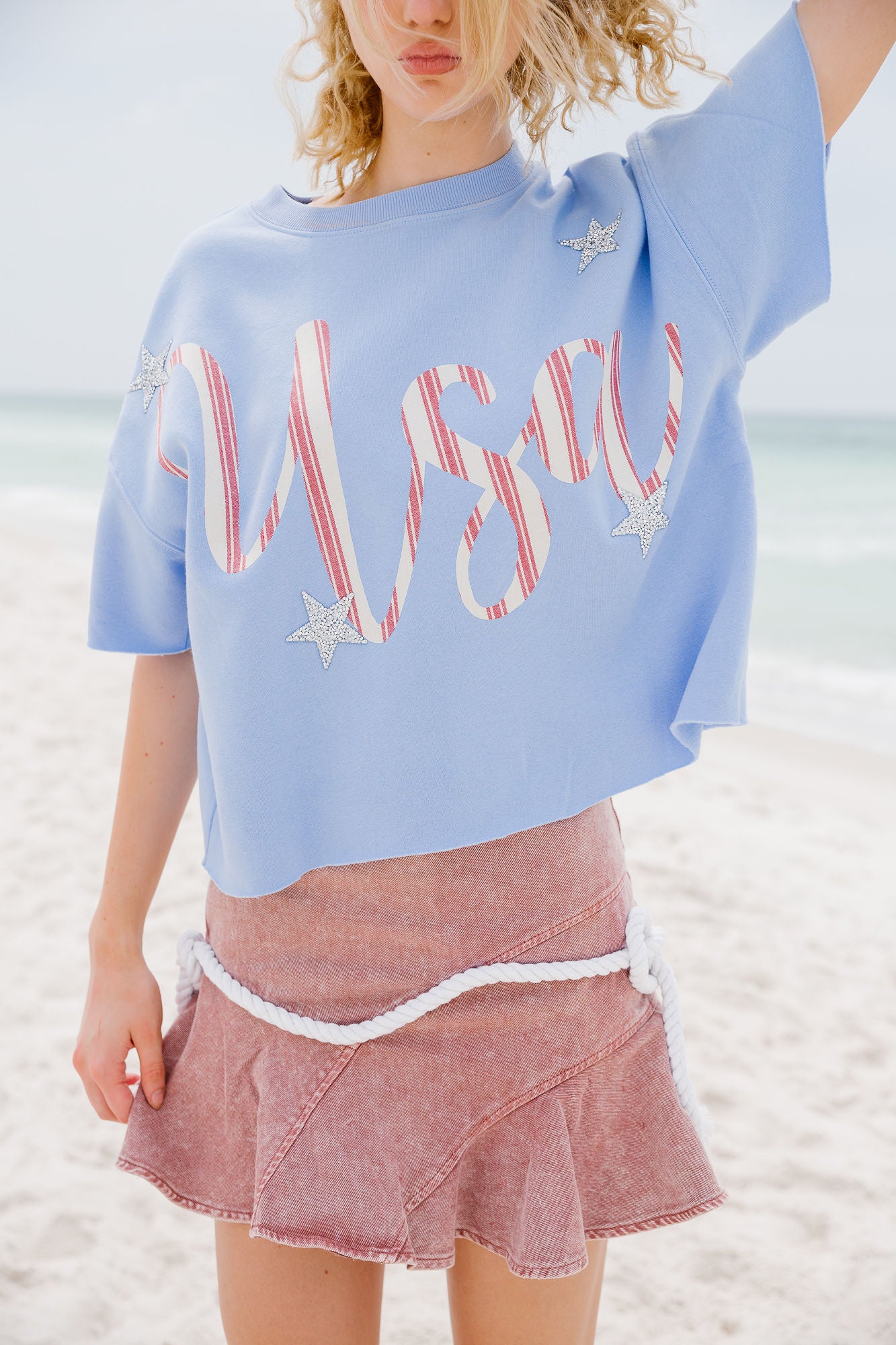 STARS & STRIPES SLEEVELESS PULLOVER PULLOVER Judith March