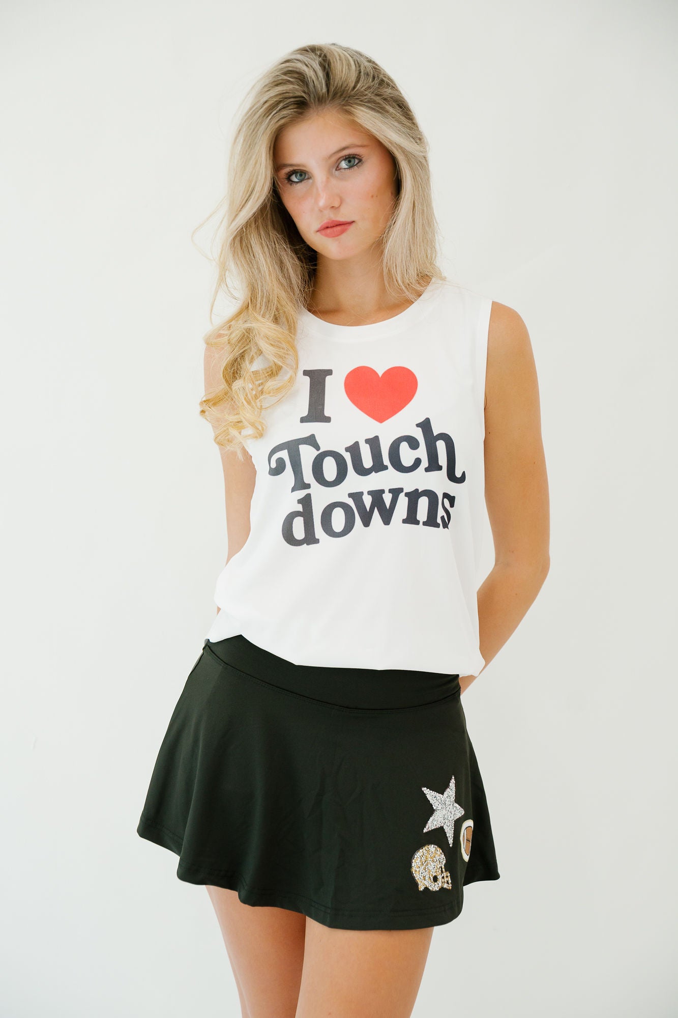 I LOVE TOUCHDOWNS TANK TANK Judith March