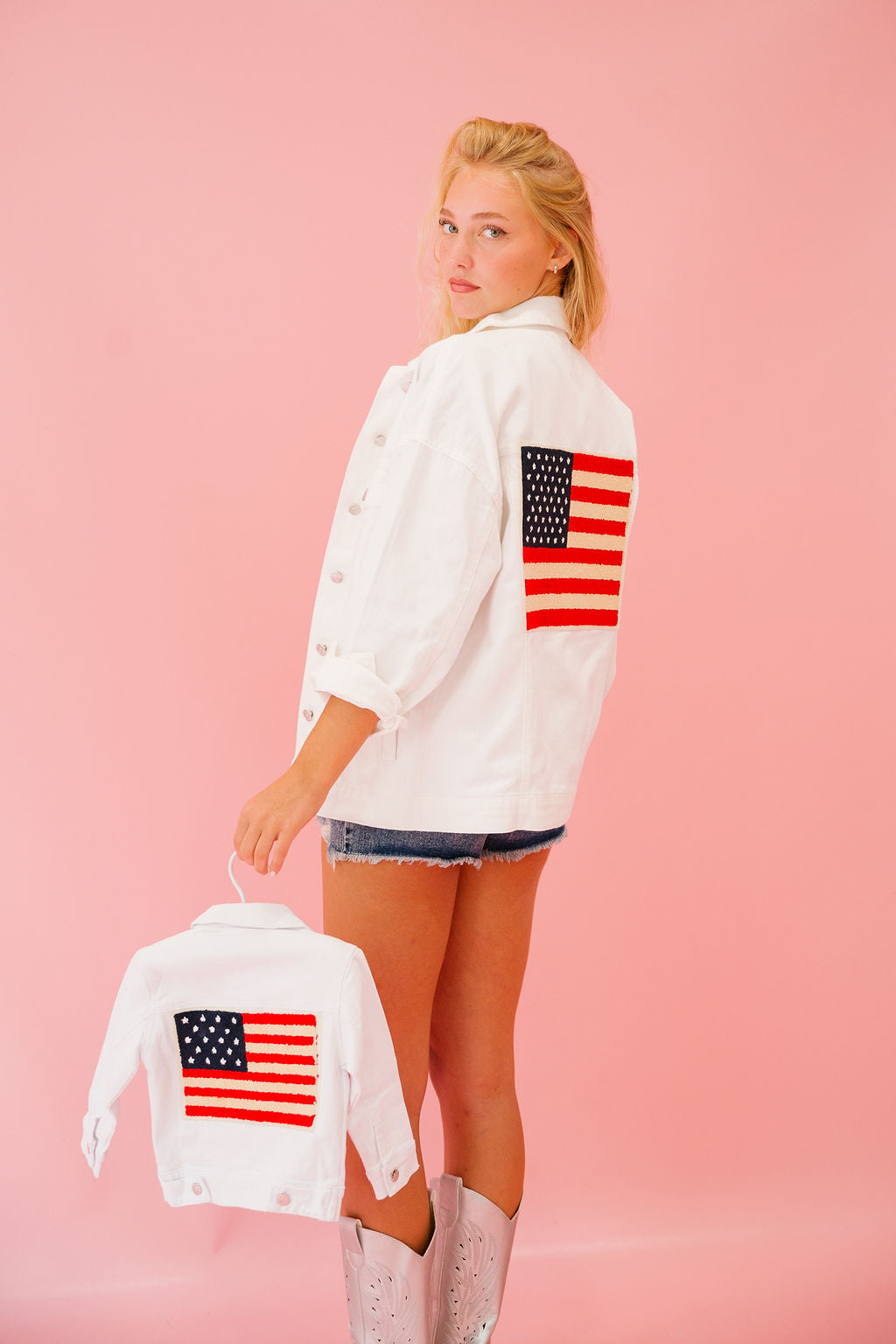 LAND OF THE FREE DENIM JACKET JACKET Judith March   