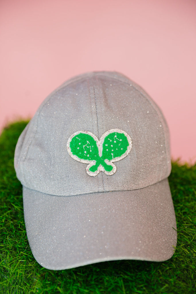 SILVER TENNIS PATCH HAT HAT Judith March   