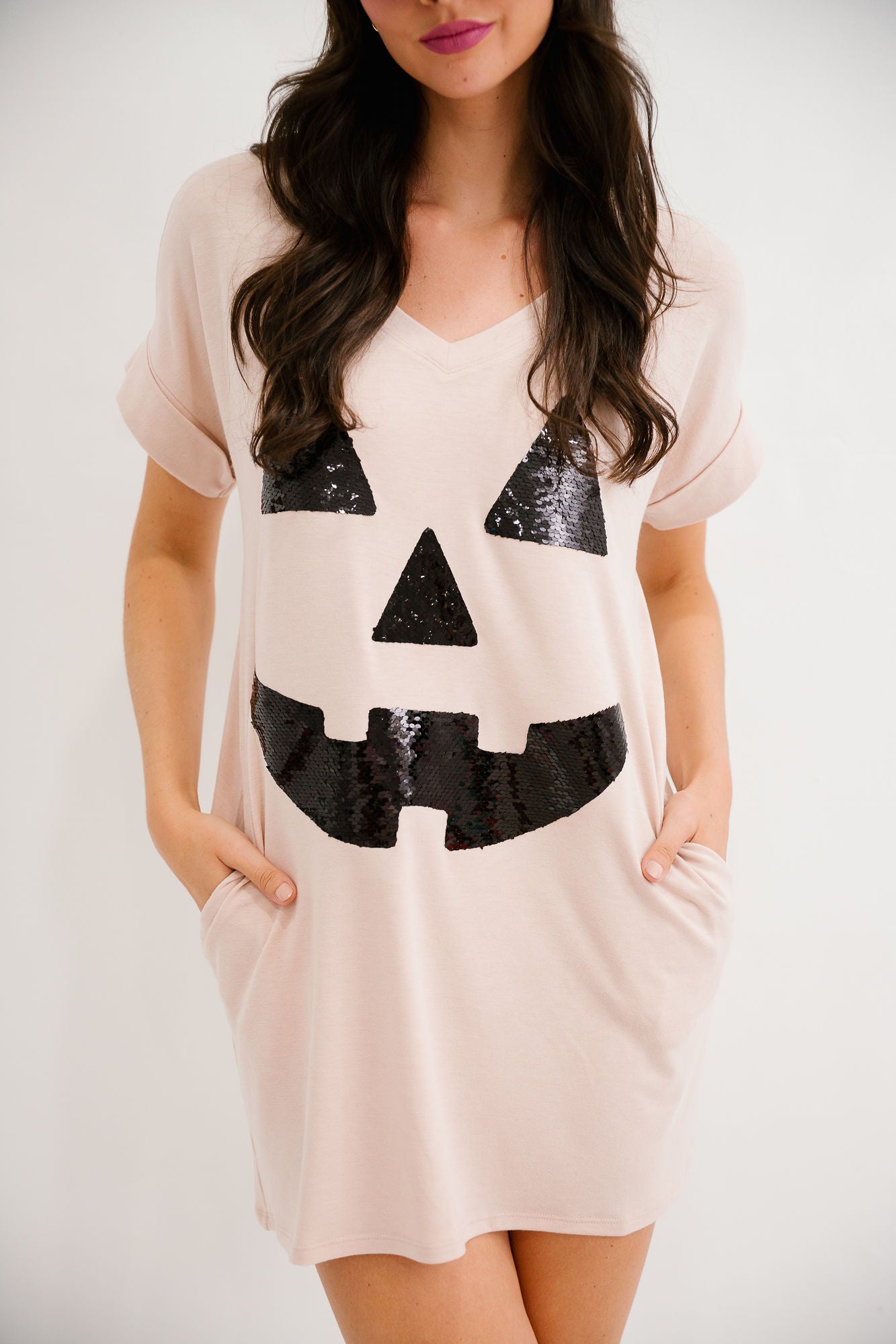JACK O' LANTERN T-SHIRT DRESS DRESS Judith March
