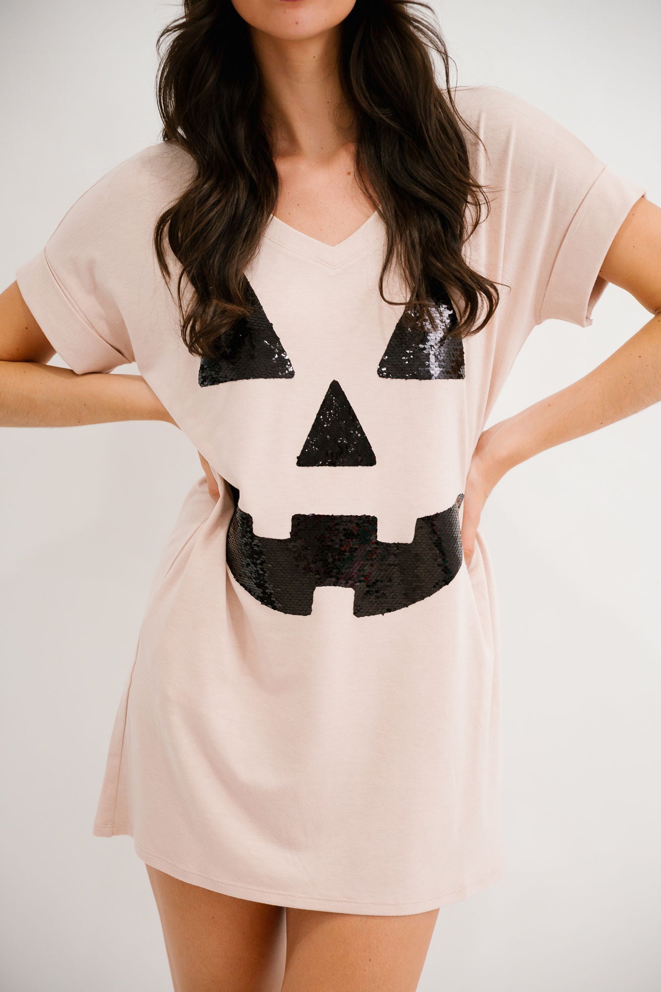 JACK O' LANTERN T-SHIRT DRESS DRESS Judith March