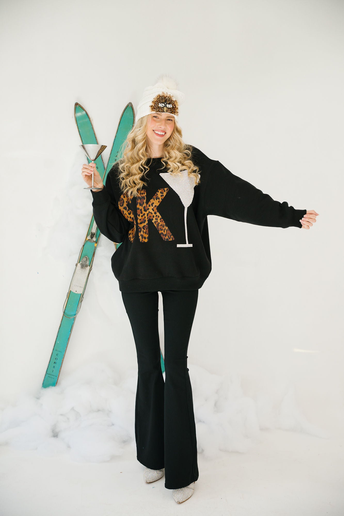 SKI MARTINI BLACK PULLOVER PULLOVER Judith March