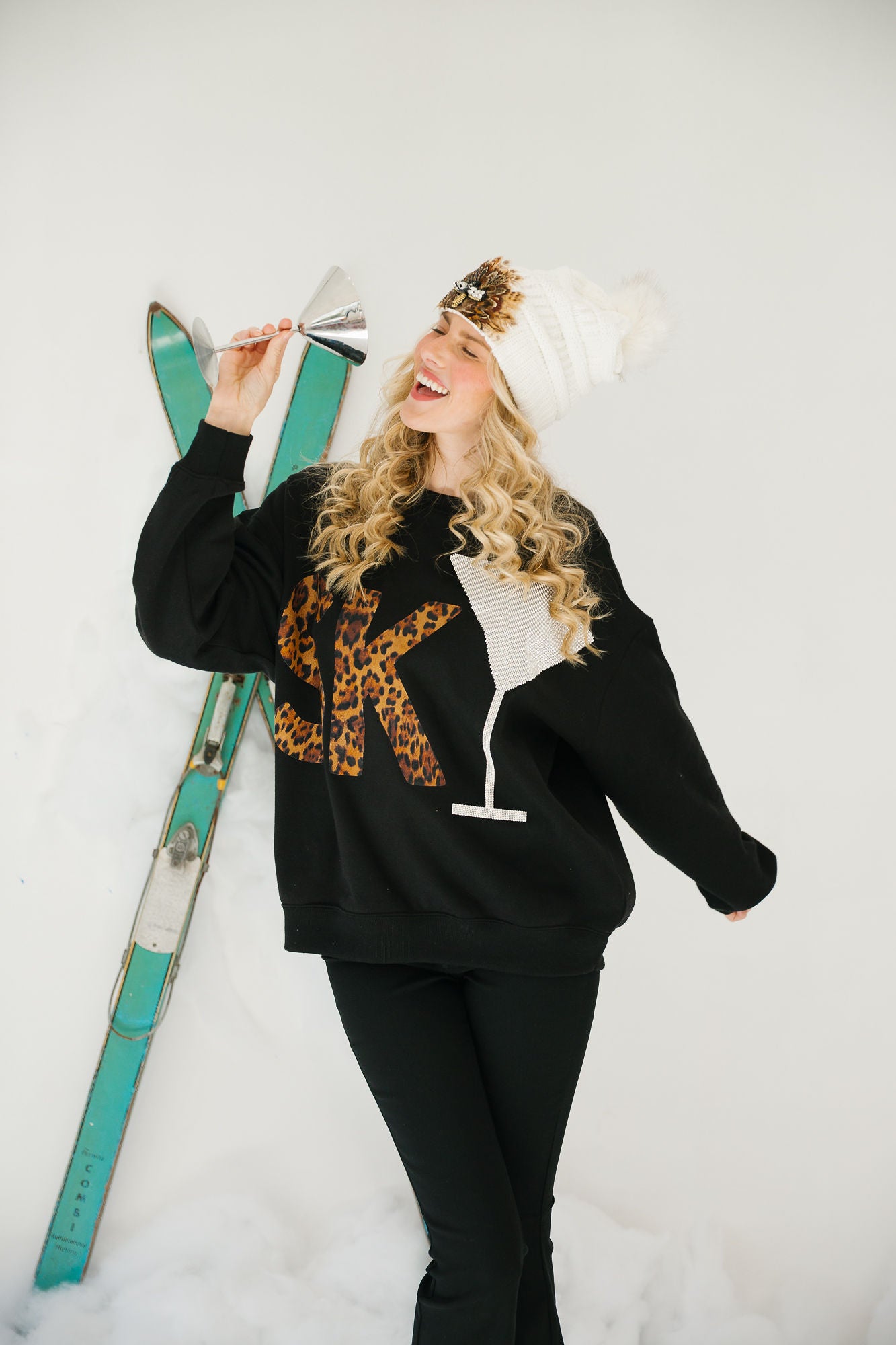 SKI MARTINI BLACK PULLOVER PULLOVER Judith March