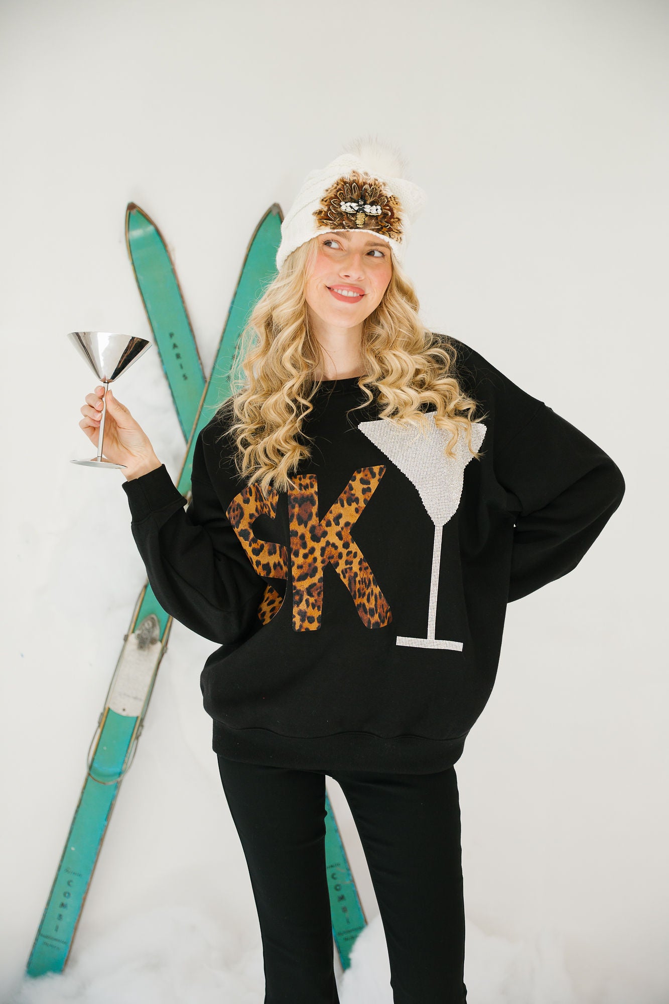 SKI MARTINI BLACK PULLOVER PULLOVER Judith March