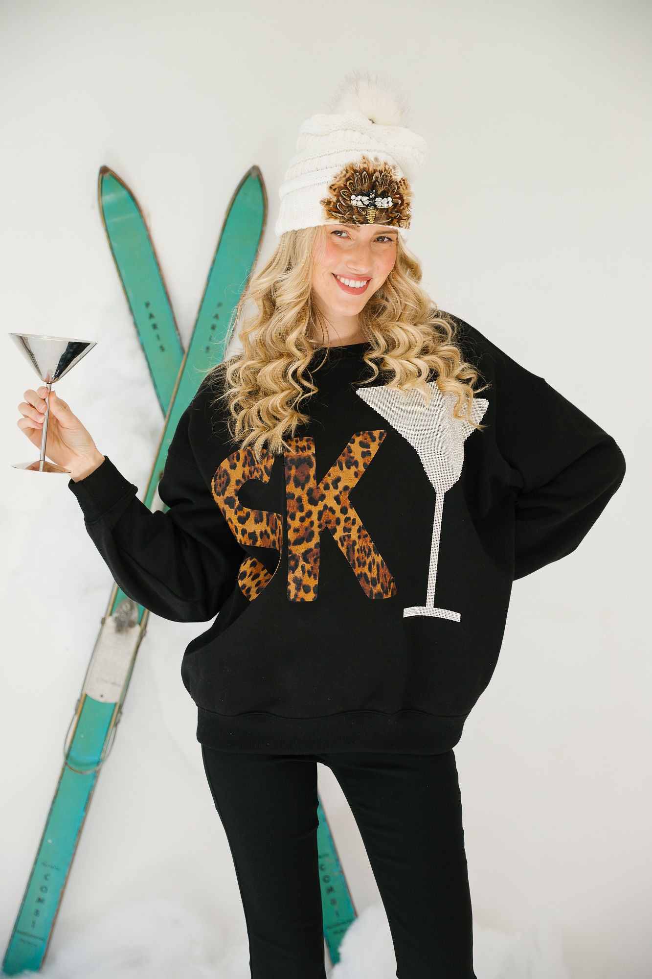 SKI MARTINI BLACK PULLOVER PULLOVER Judith March