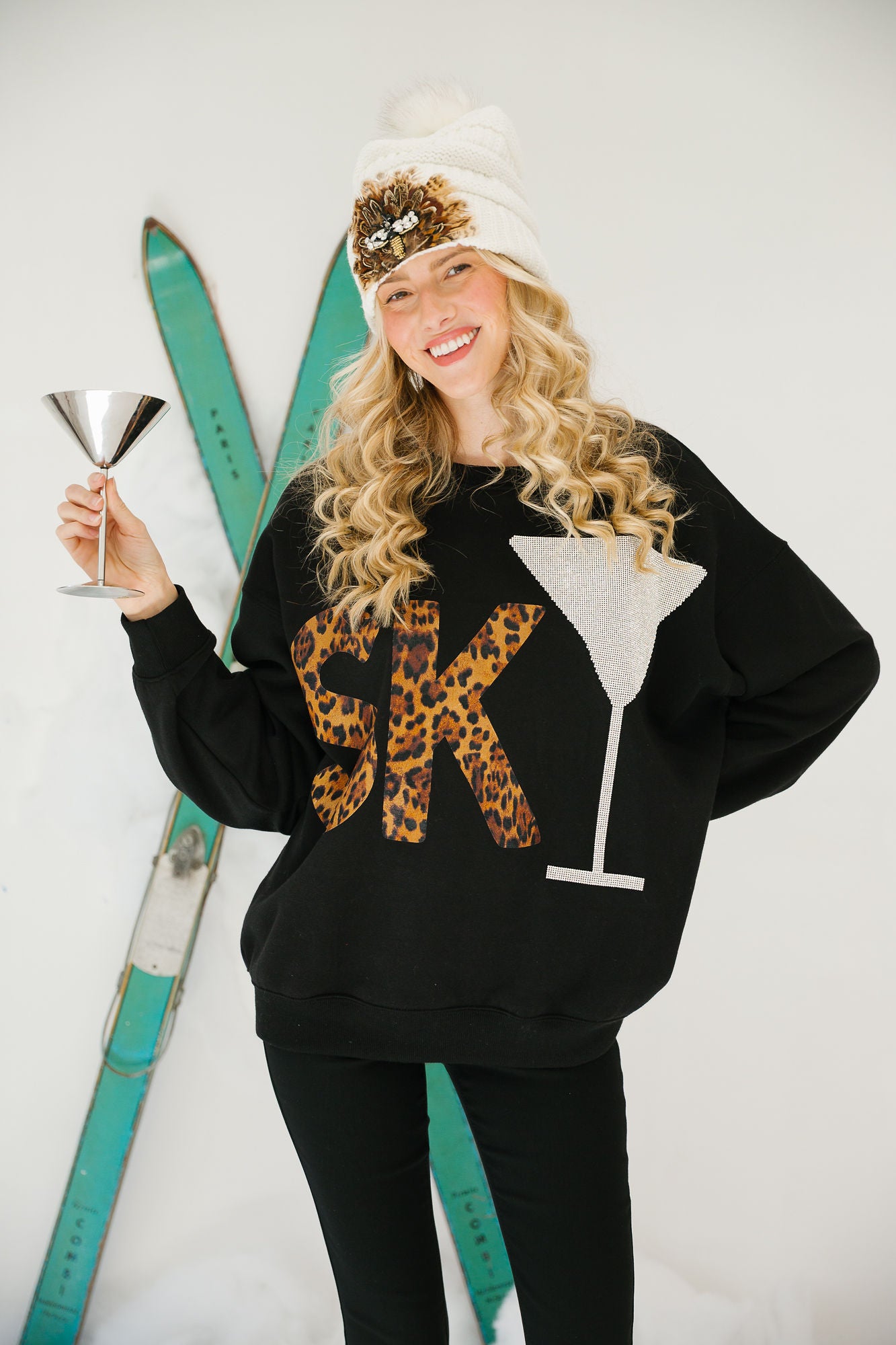 SKI MARTINI BLACK PULLOVER PULLOVER Judith March