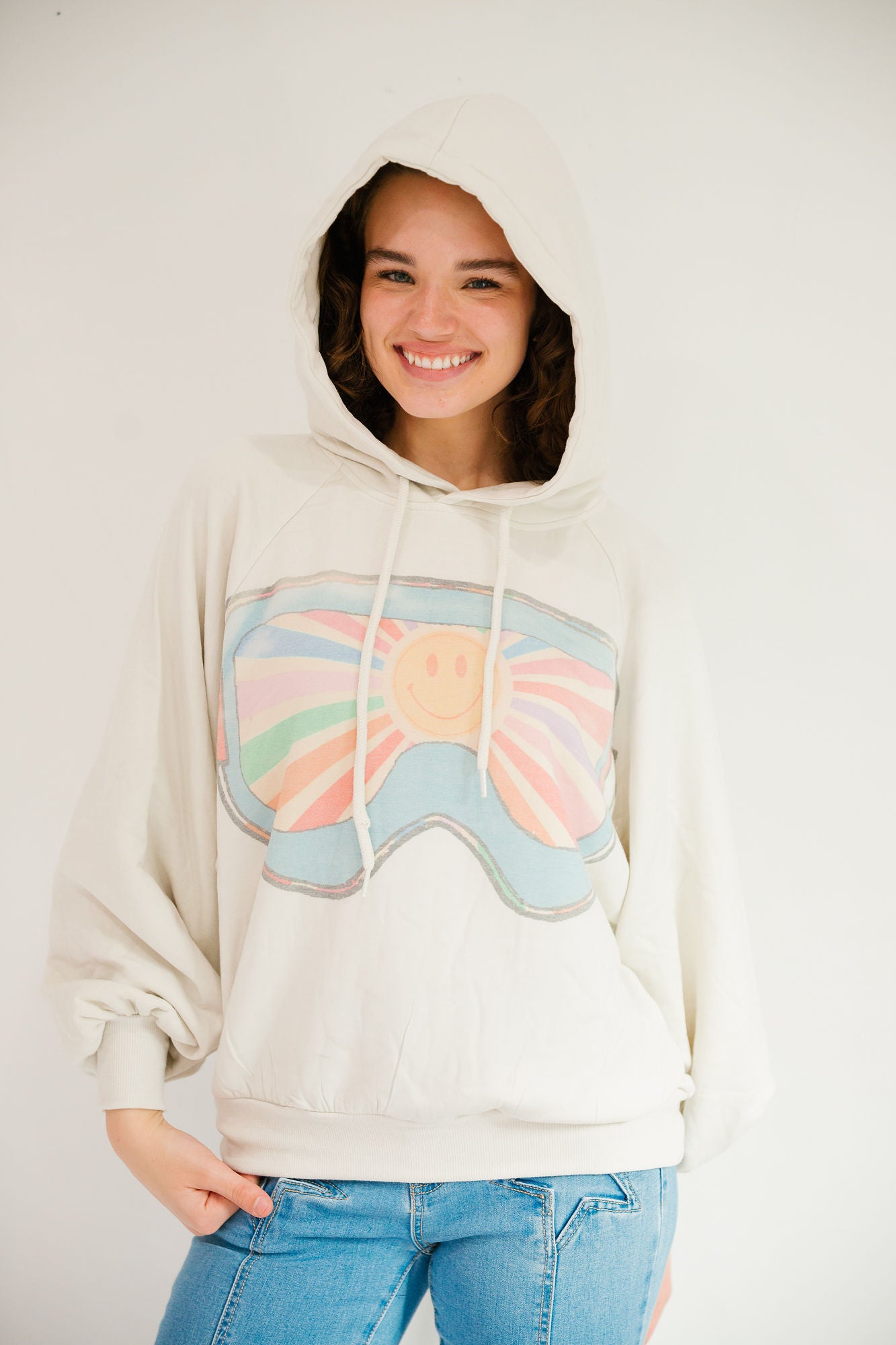 *SKI GOGGLE HOODIE - XLARGE PULLOVER Judith March