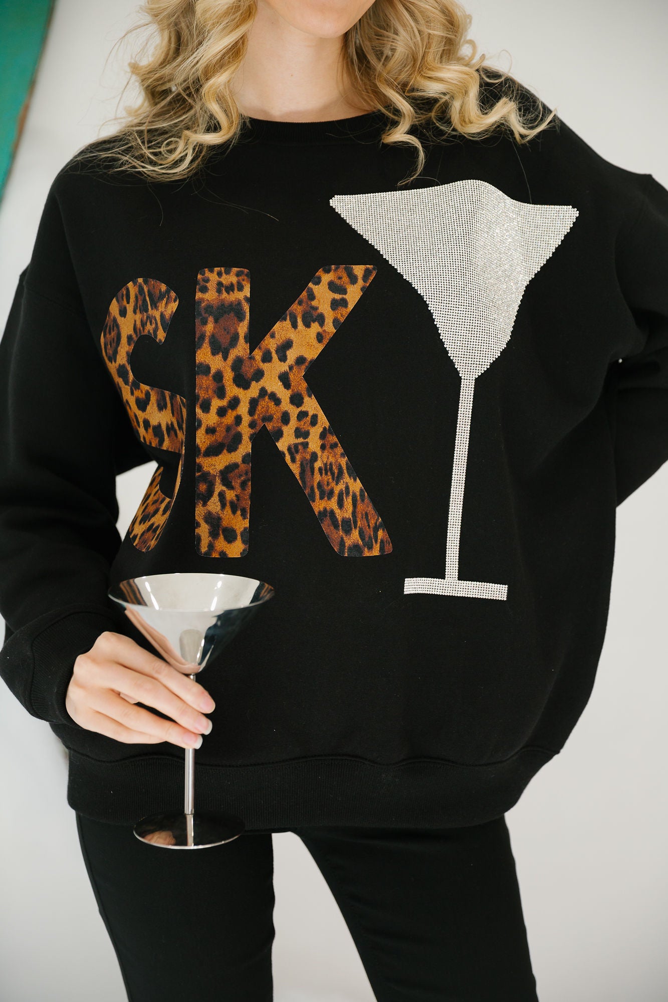 SKI MARTINI BLACK PULLOVER PULLOVER Judith March